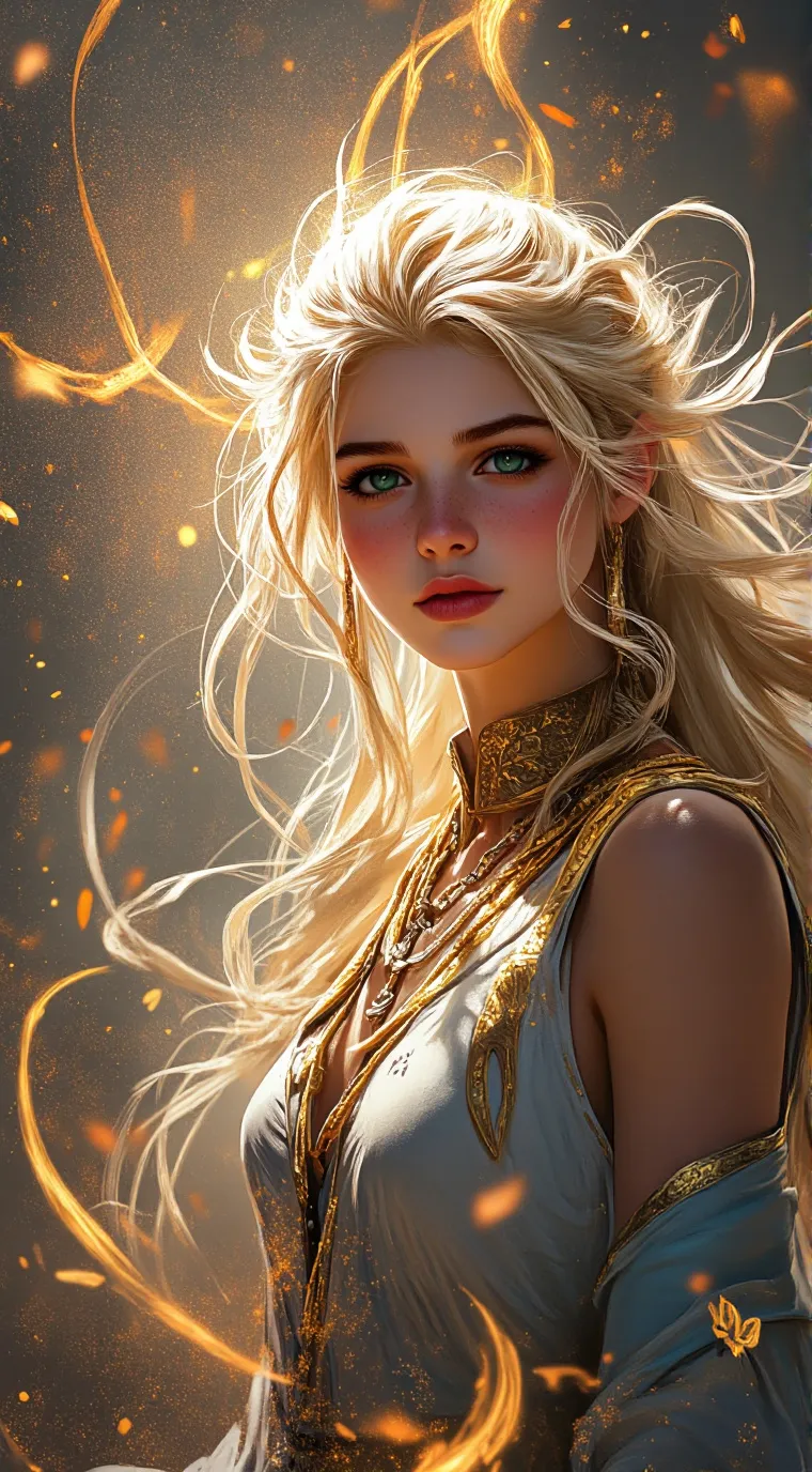 ai character: GODDESS ATHENA background