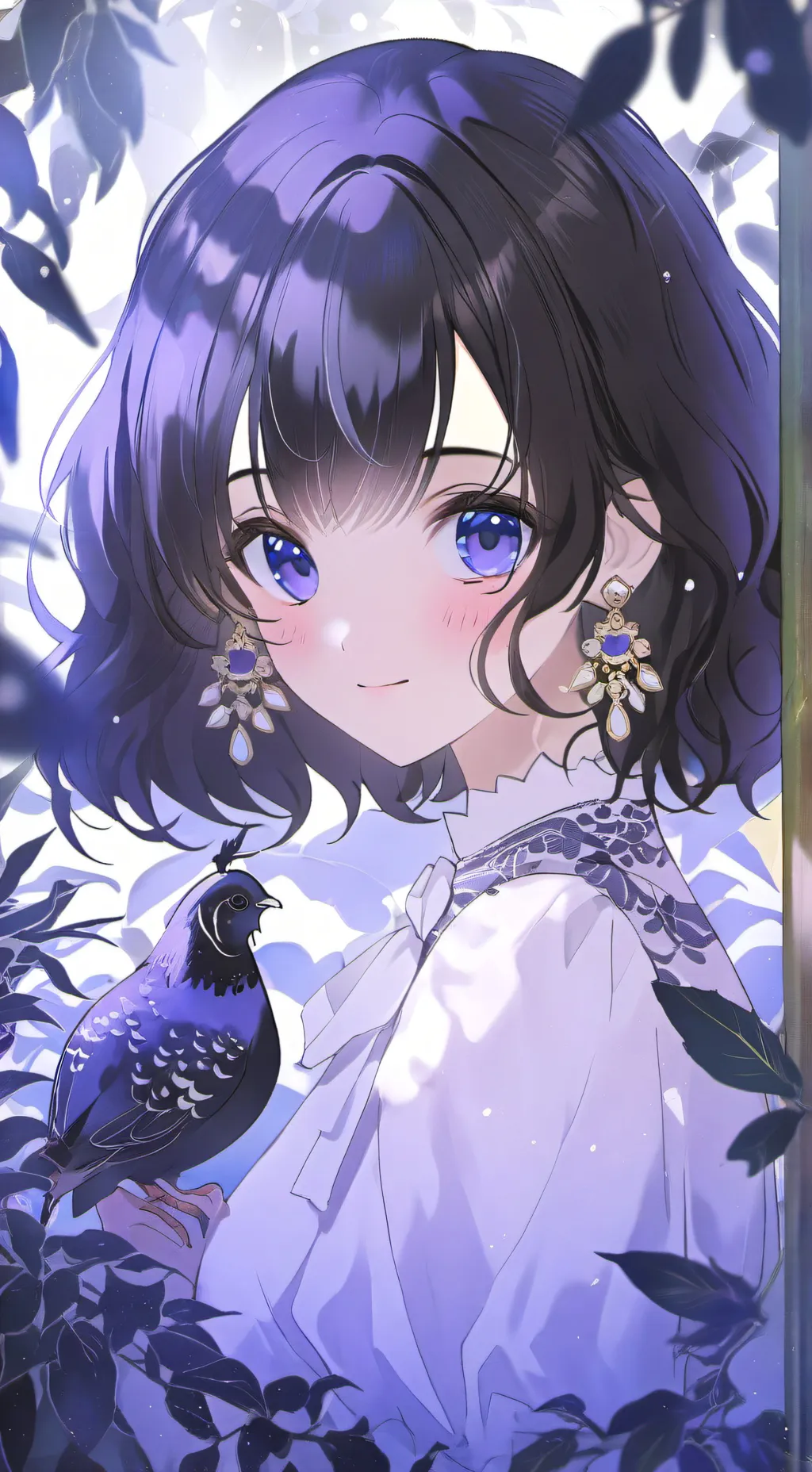 ai character: Speckled Quail Furry background
