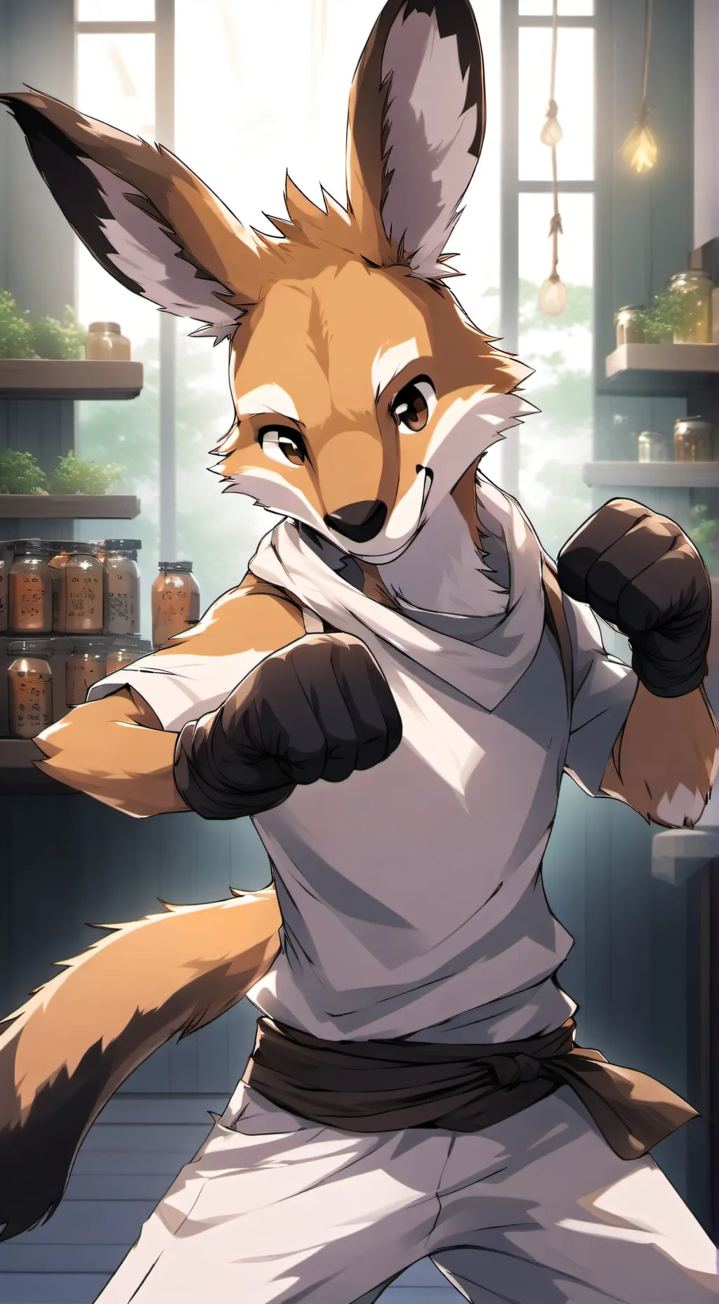 ai character: Boxer Spirit Roo background