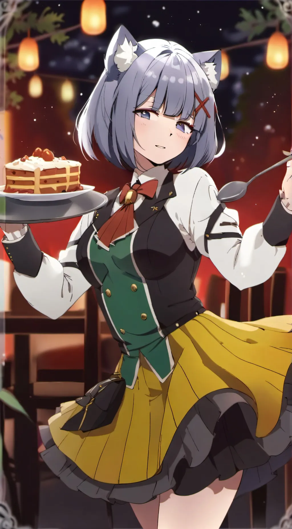ai character: Rosario  background