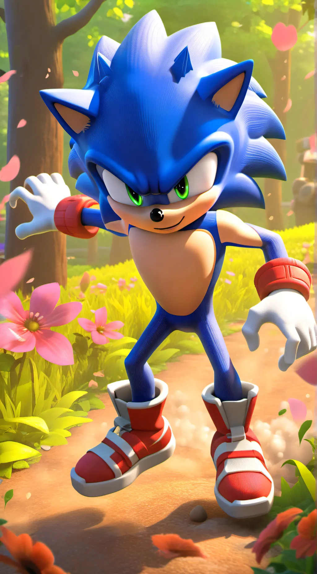 ai character: Sonic the hedgehog background