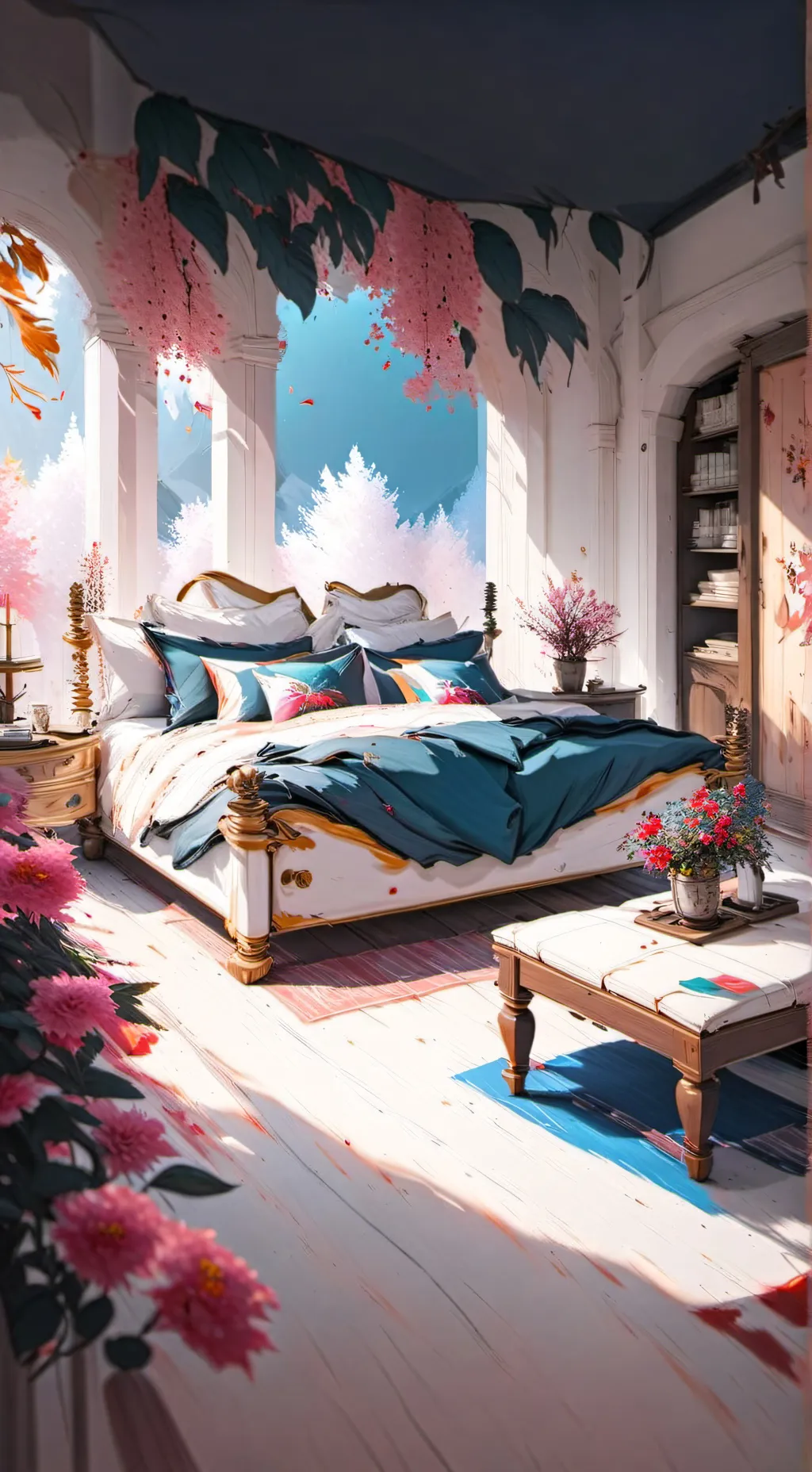 ai character: Sleepover! background