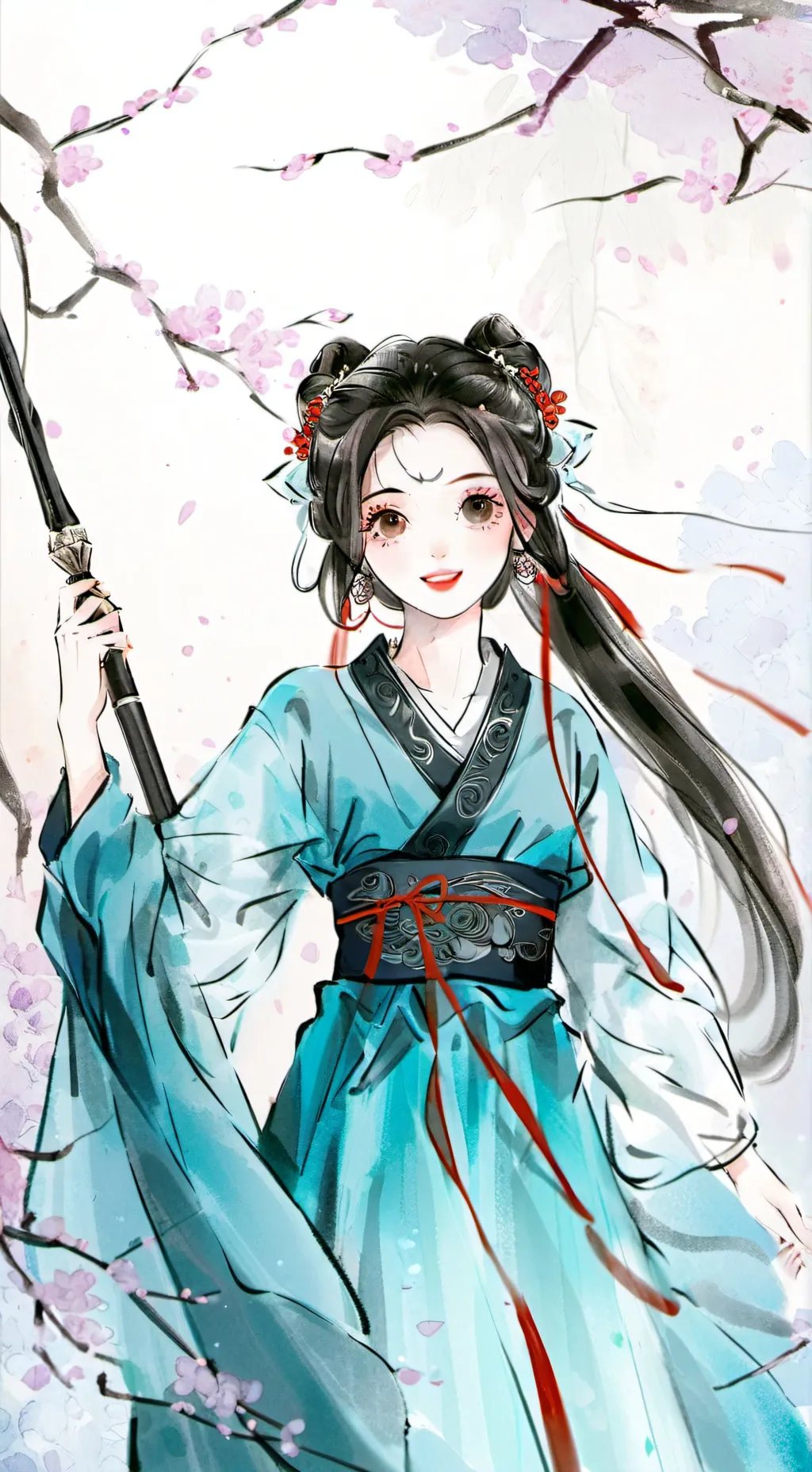 ai character: K pop demon hunter background