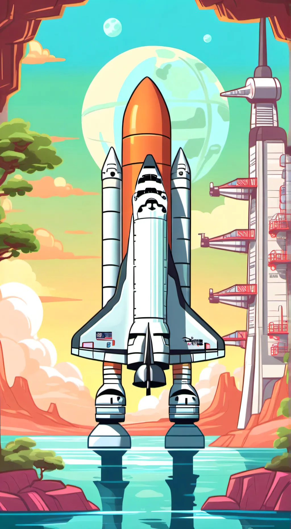 ai character: Shuttle accident  background