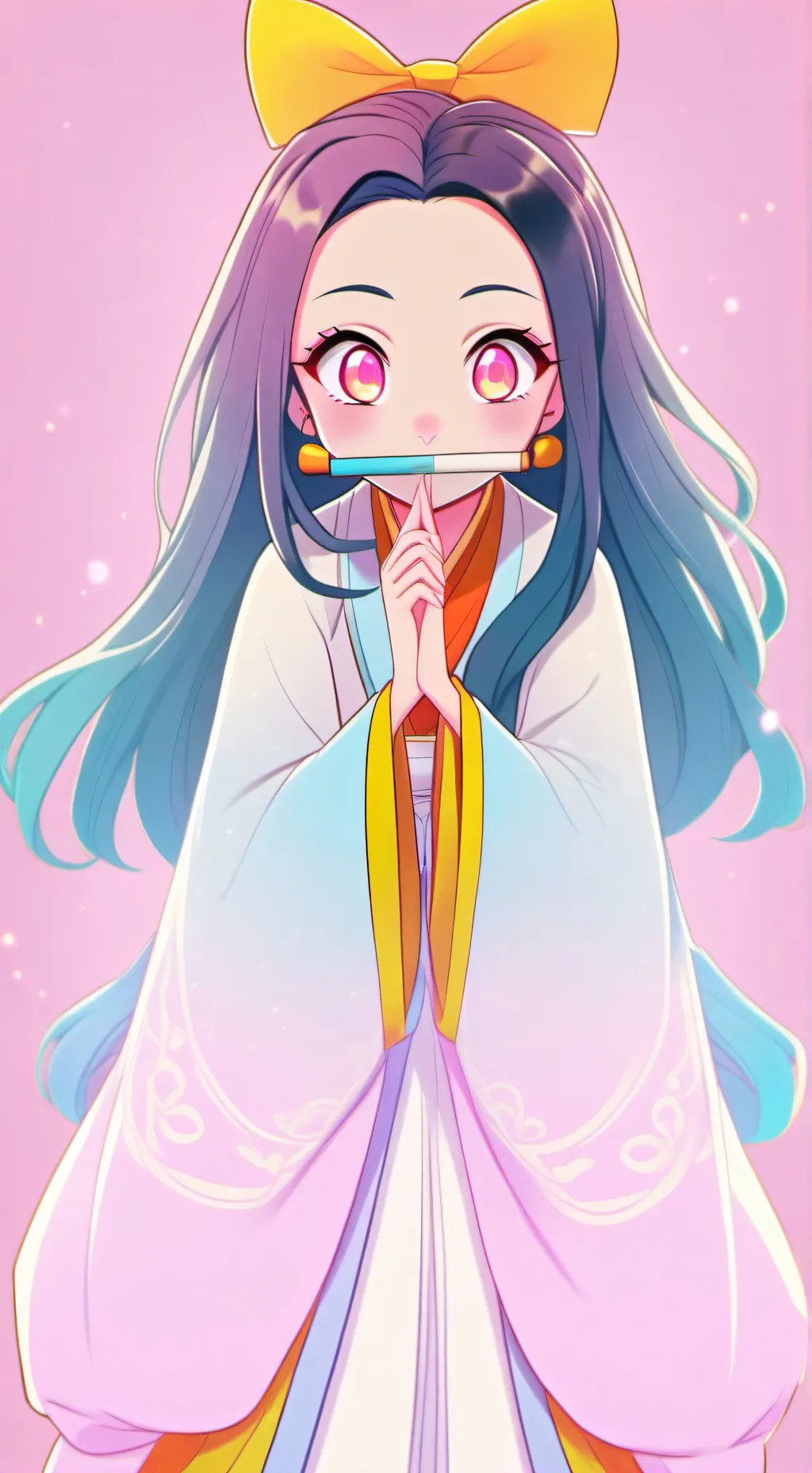 ai character: Cherries background