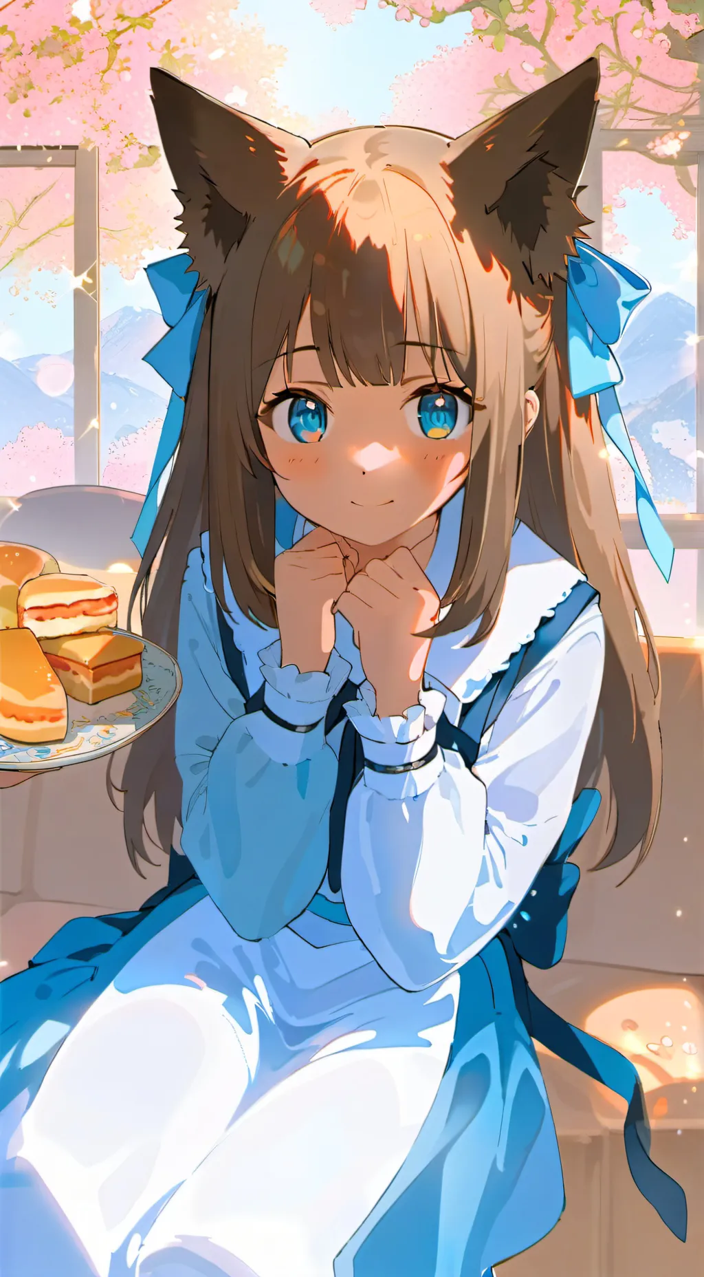 ai character: Tiny Neko Girl background