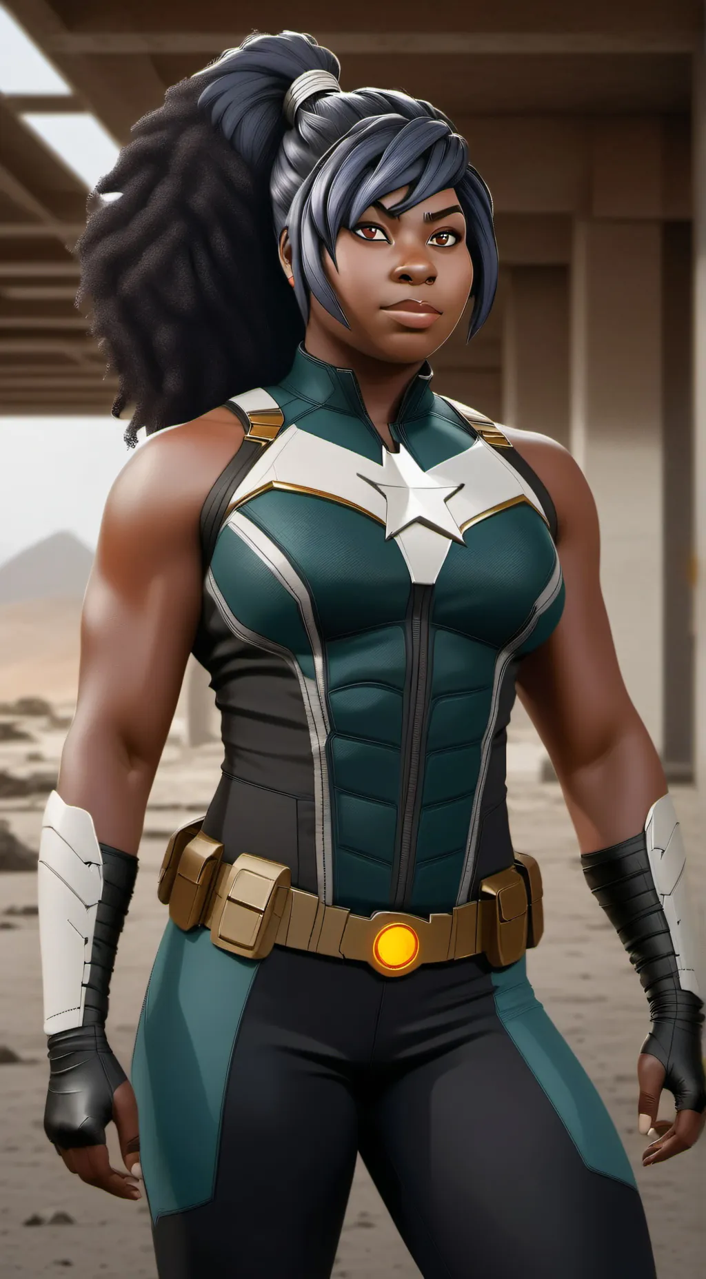 ai character: Garnia Harrison  background