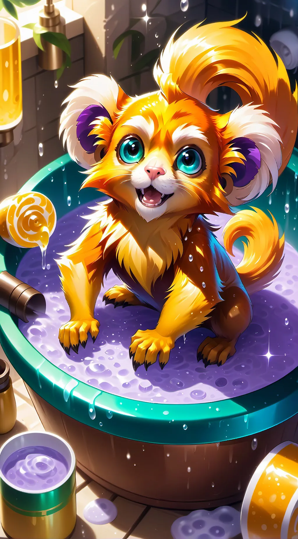 ai character: Puppy toxic  background