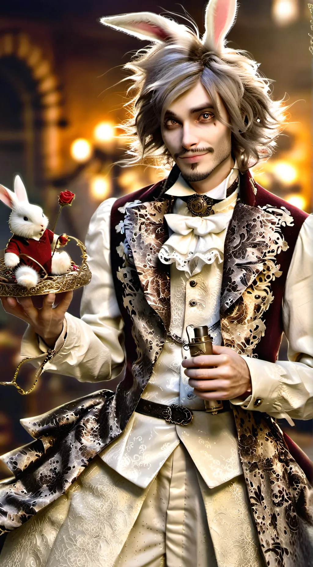 ai character: Lapin  background