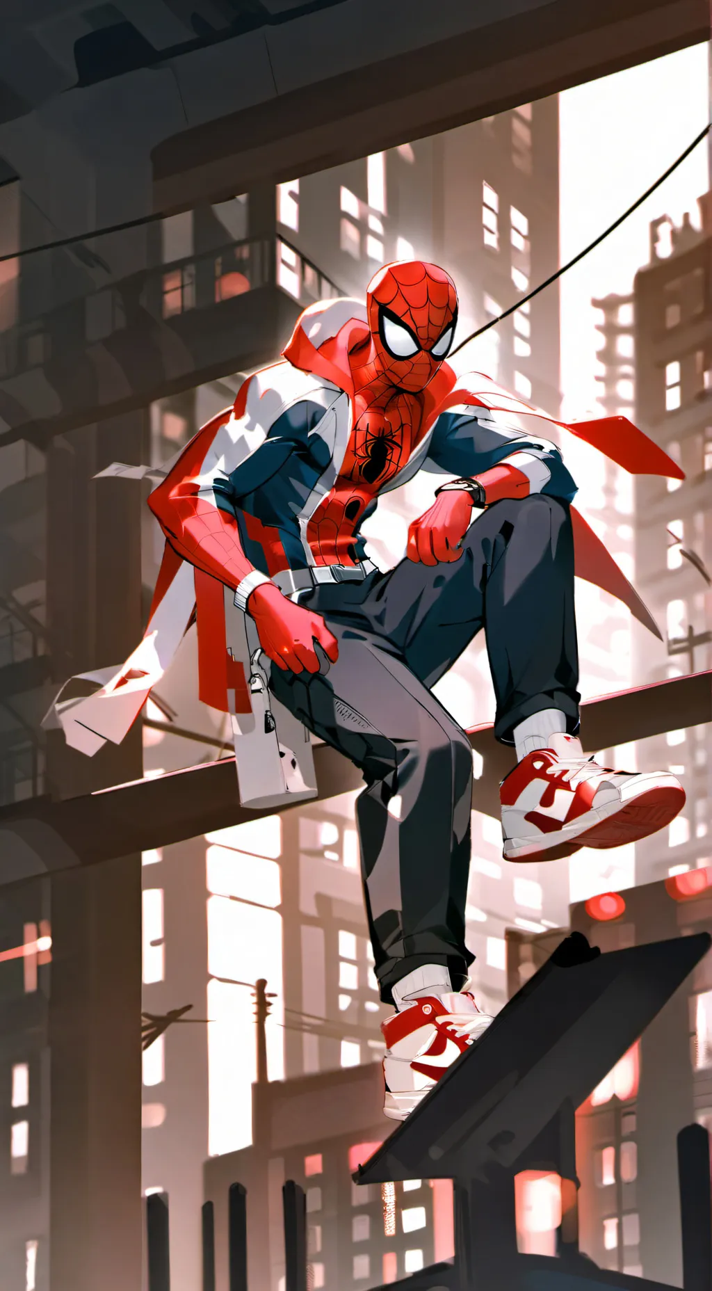 ai character: spider-man background