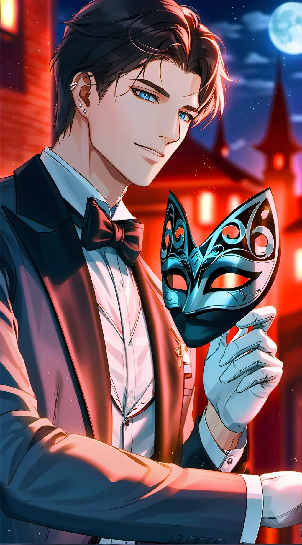 ai character: Tuxedo Mask background