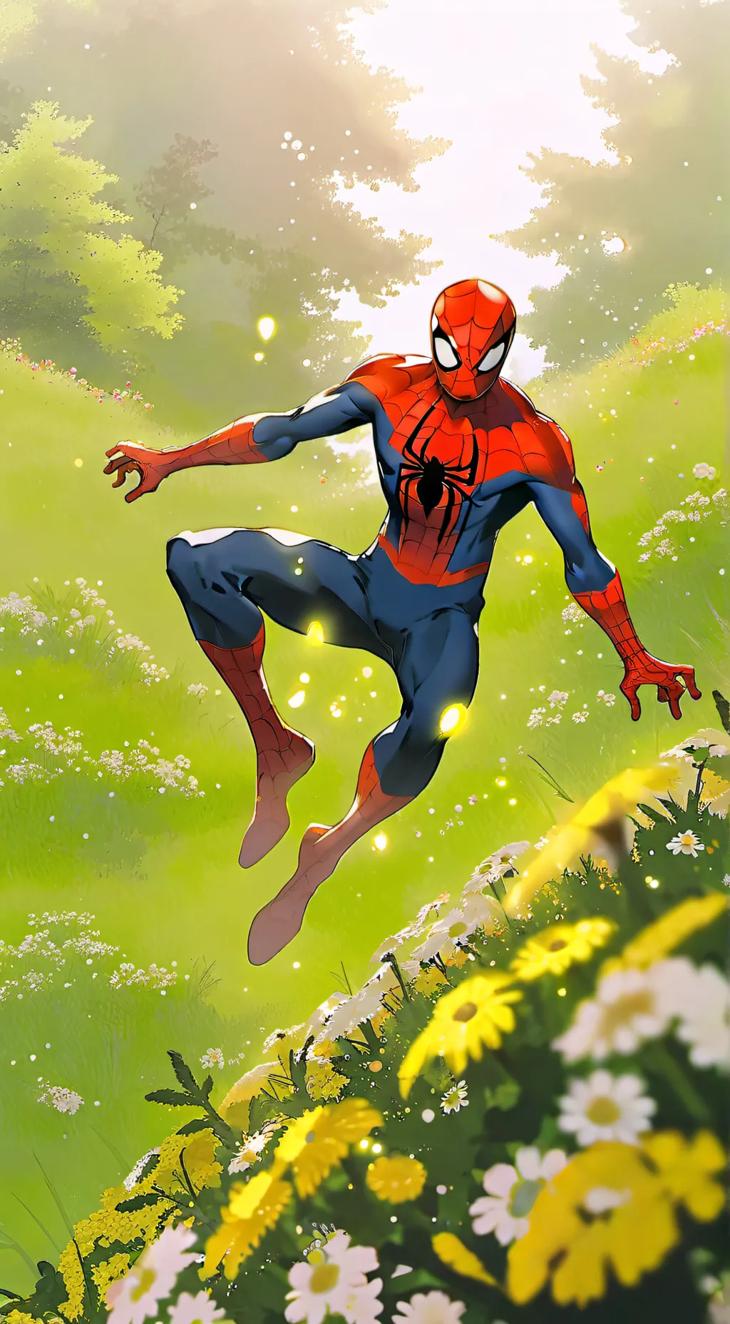 ai character: Spider Kid  background
