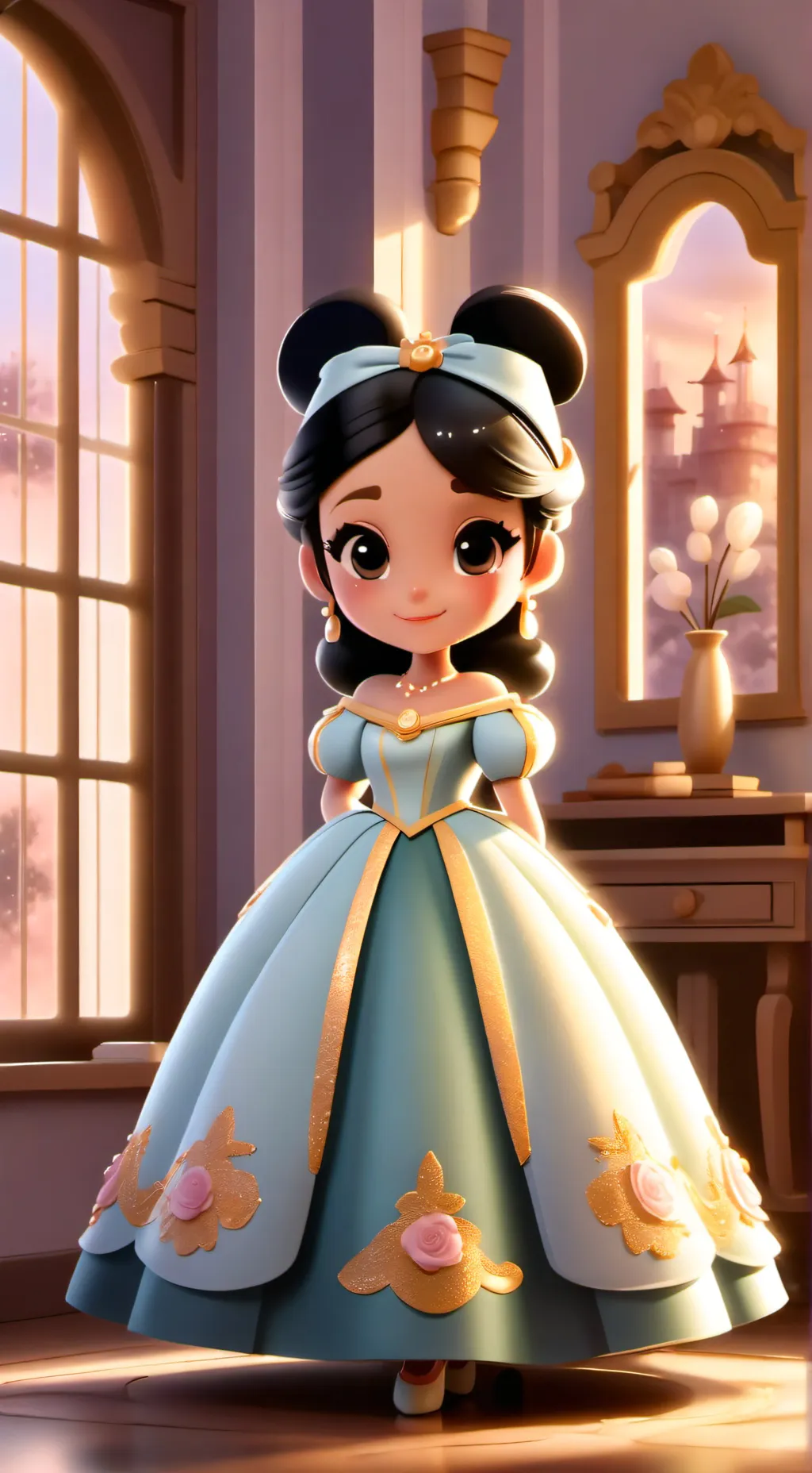 ai character: Фуксия 2.0 background