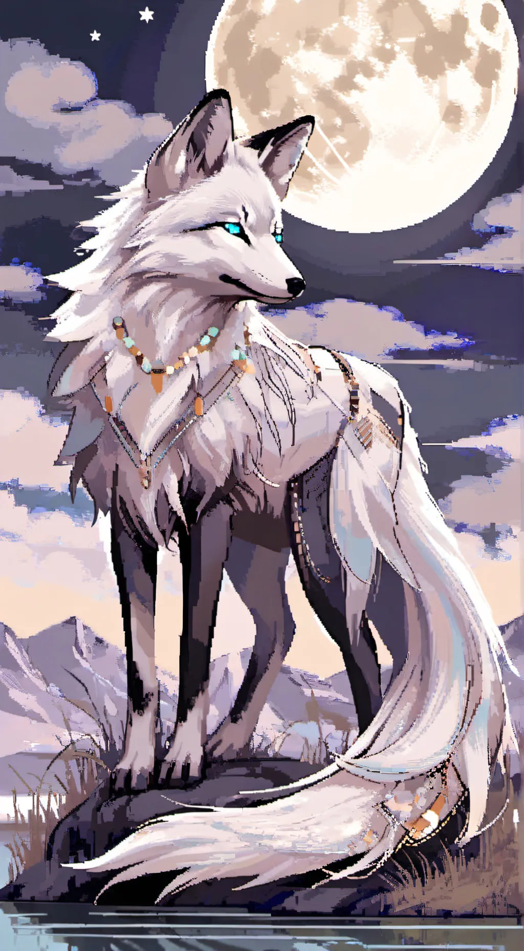 ai character: Luna background