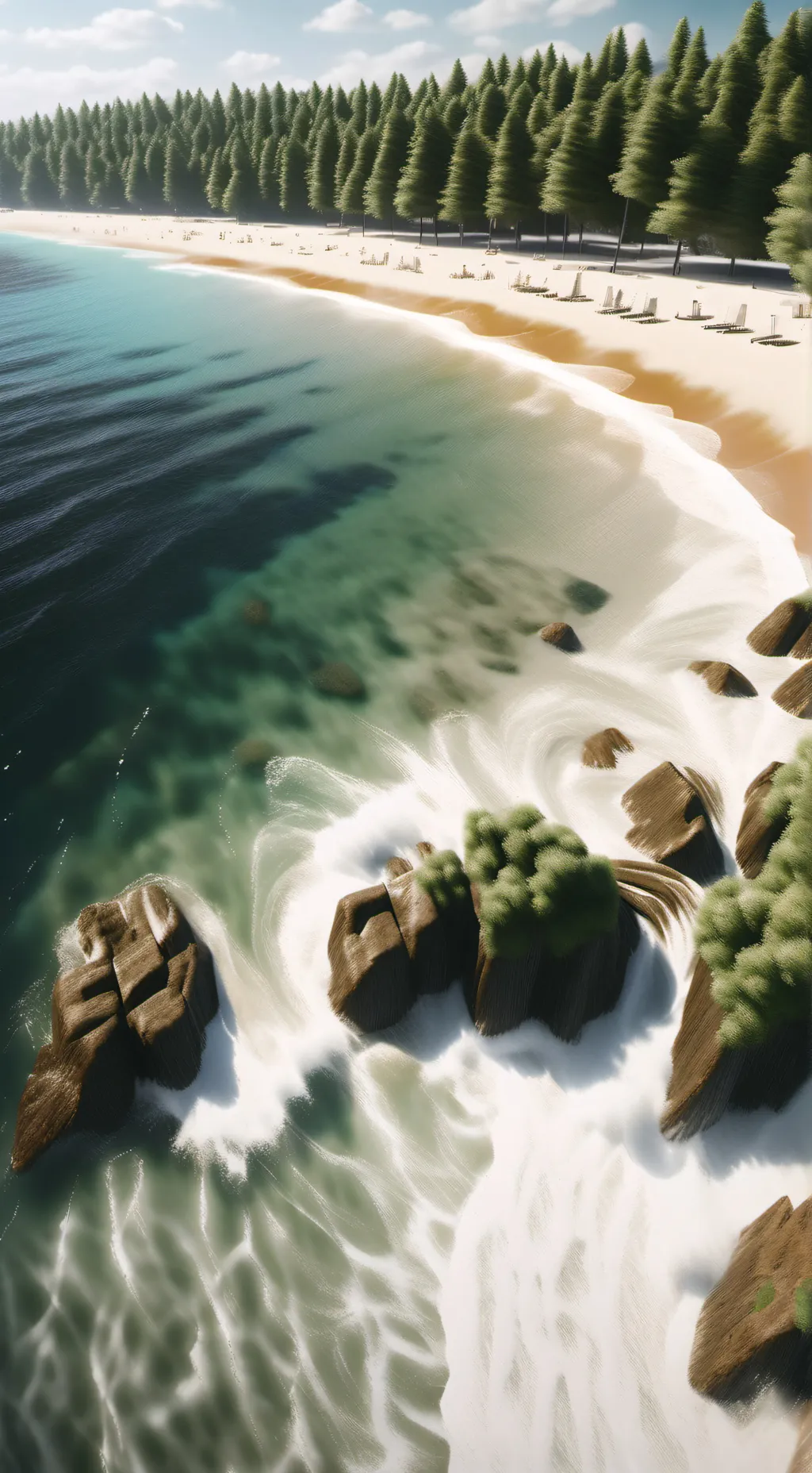 ai character: CH on vacation! background