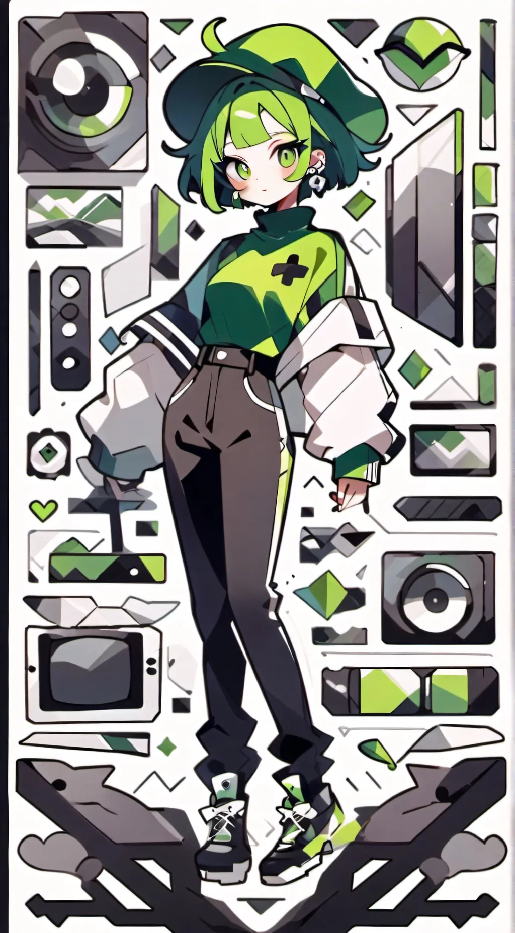 ai character: Vee background