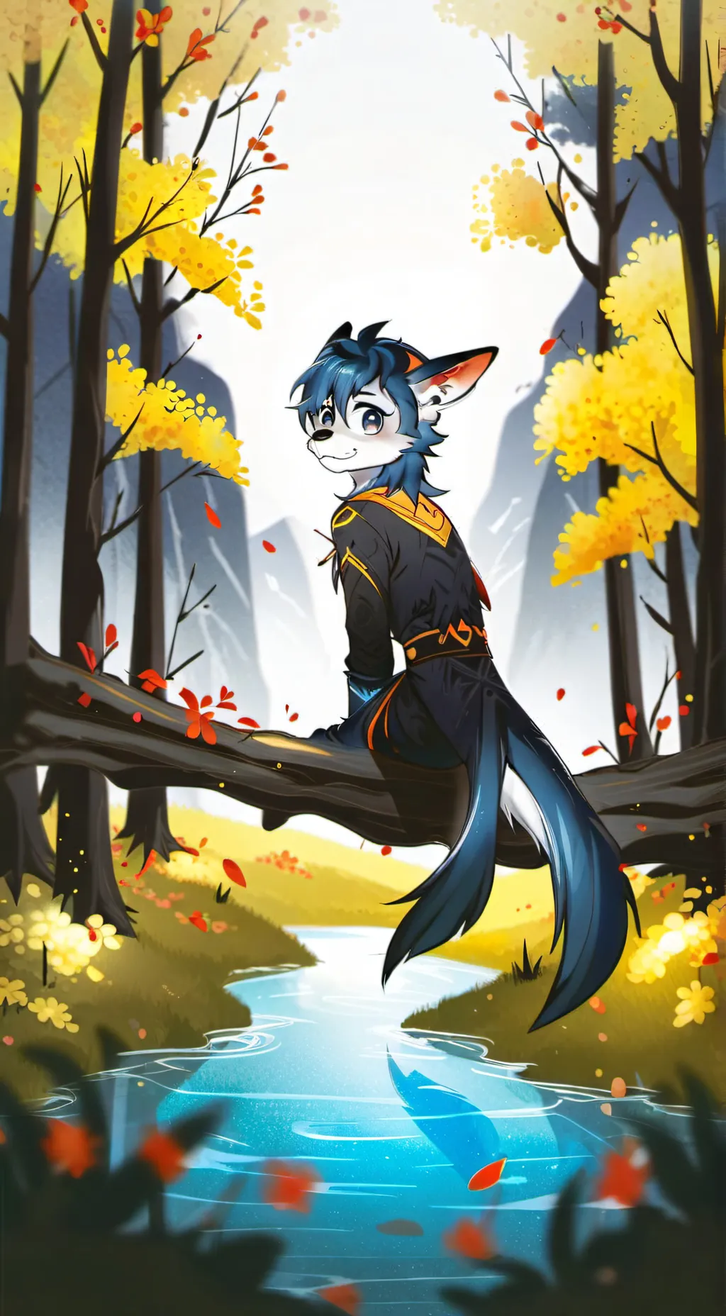 ai character: infecção furry2 background