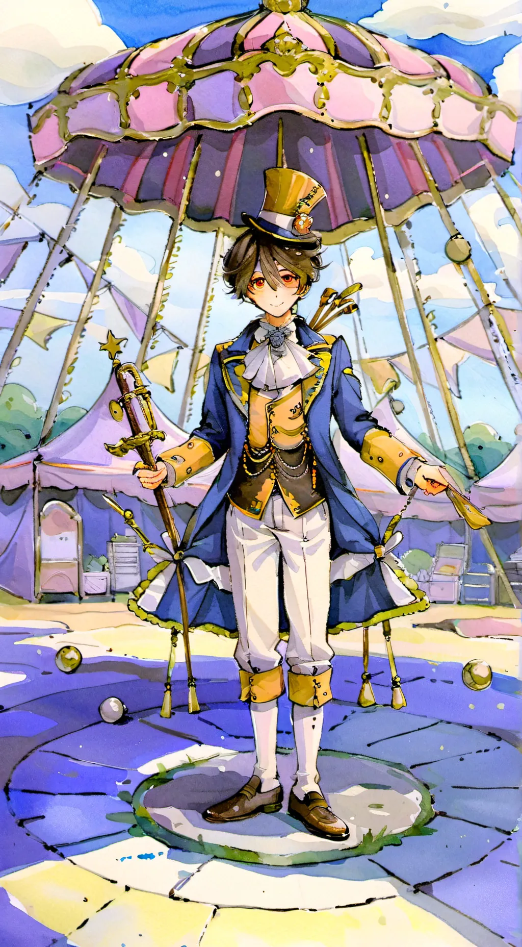 ai character: el circo digital background