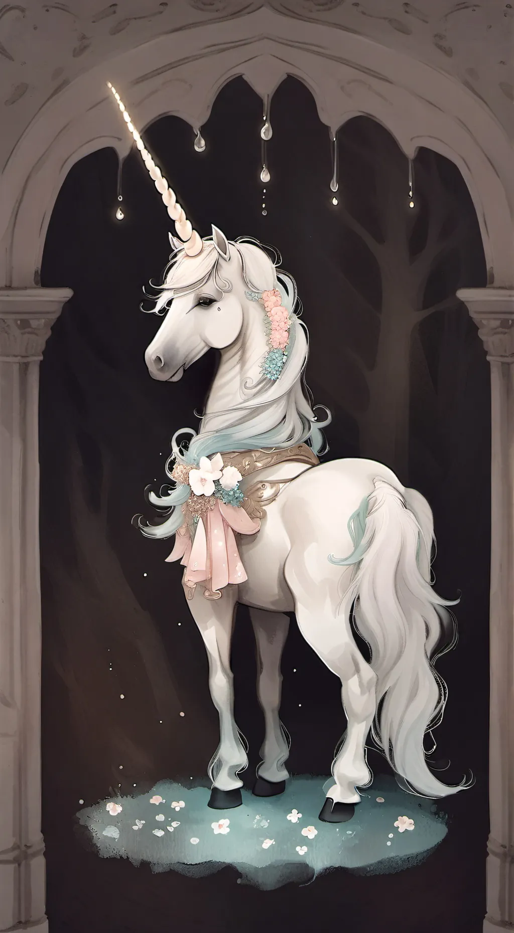 ai character: Cotton candy roast background