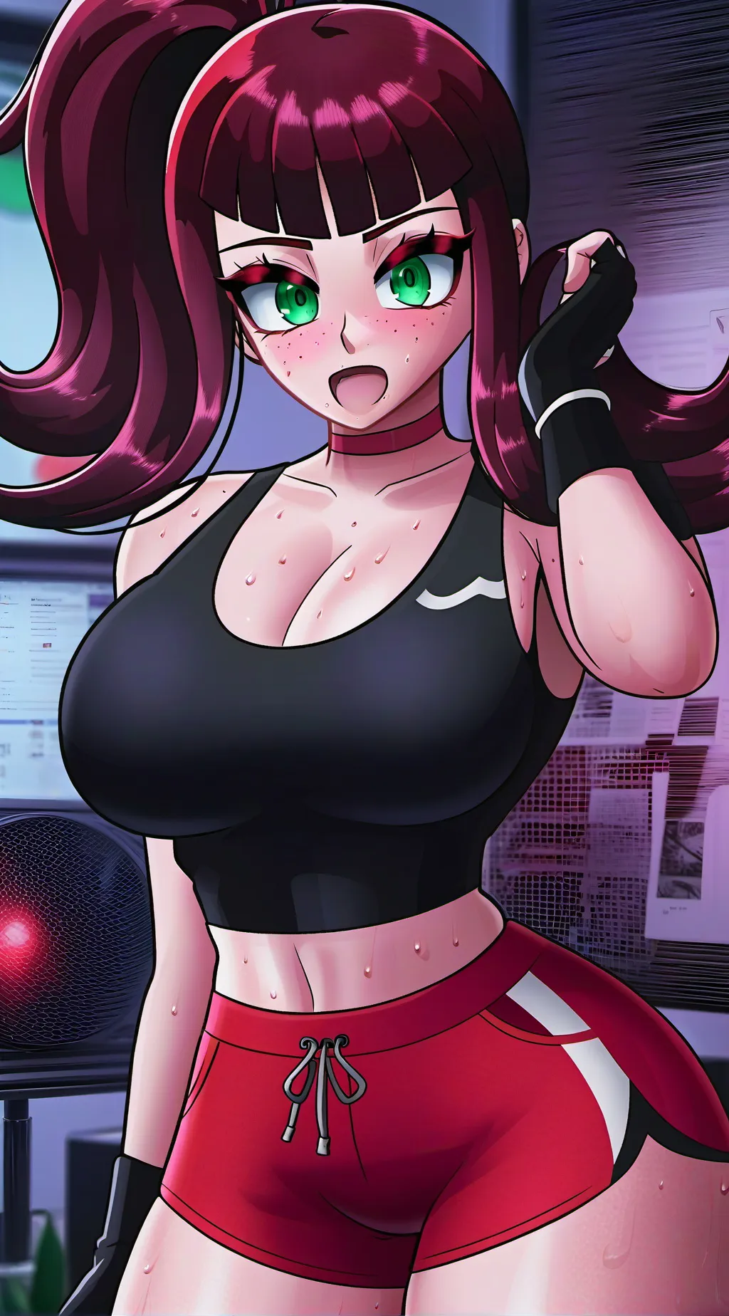 ai character: Athletic Skinsuit background