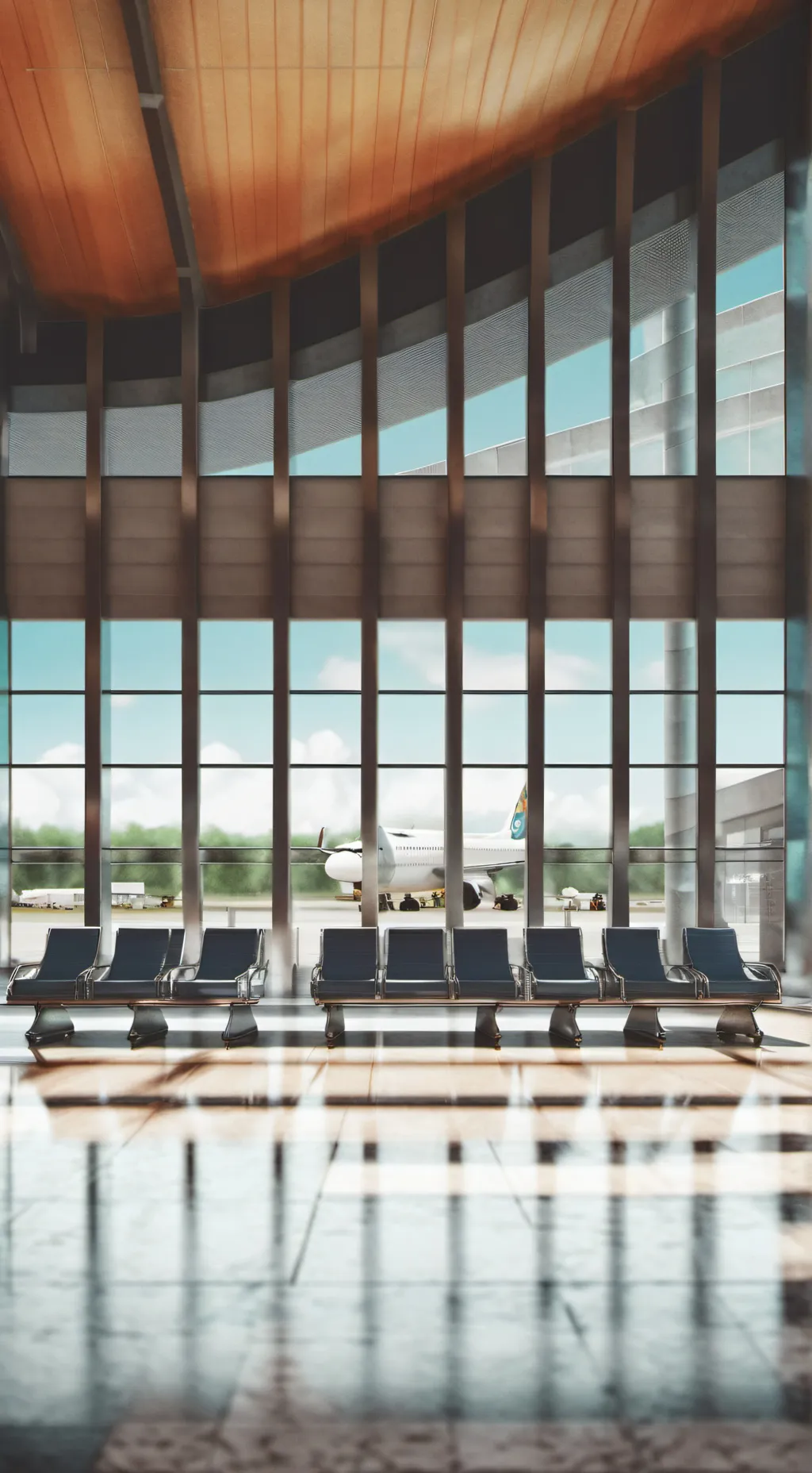 ai character: The airport background