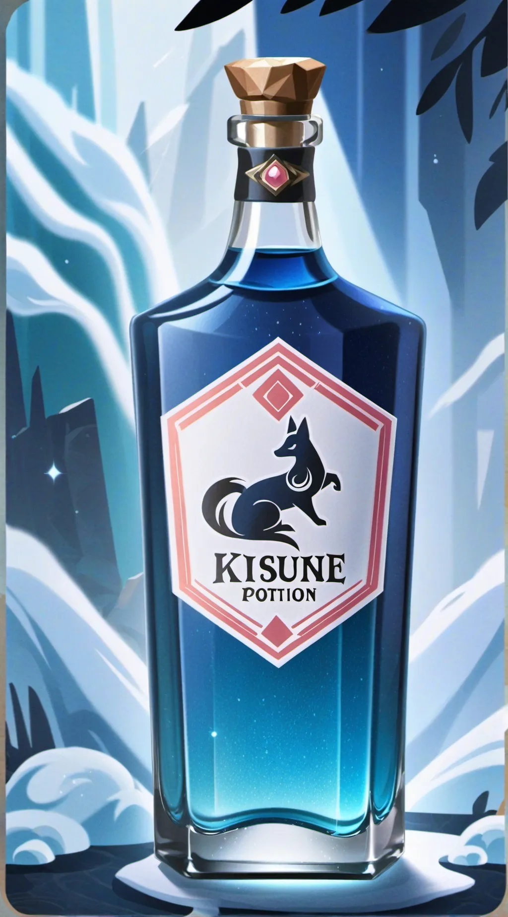 ai character: Kitsune potion background