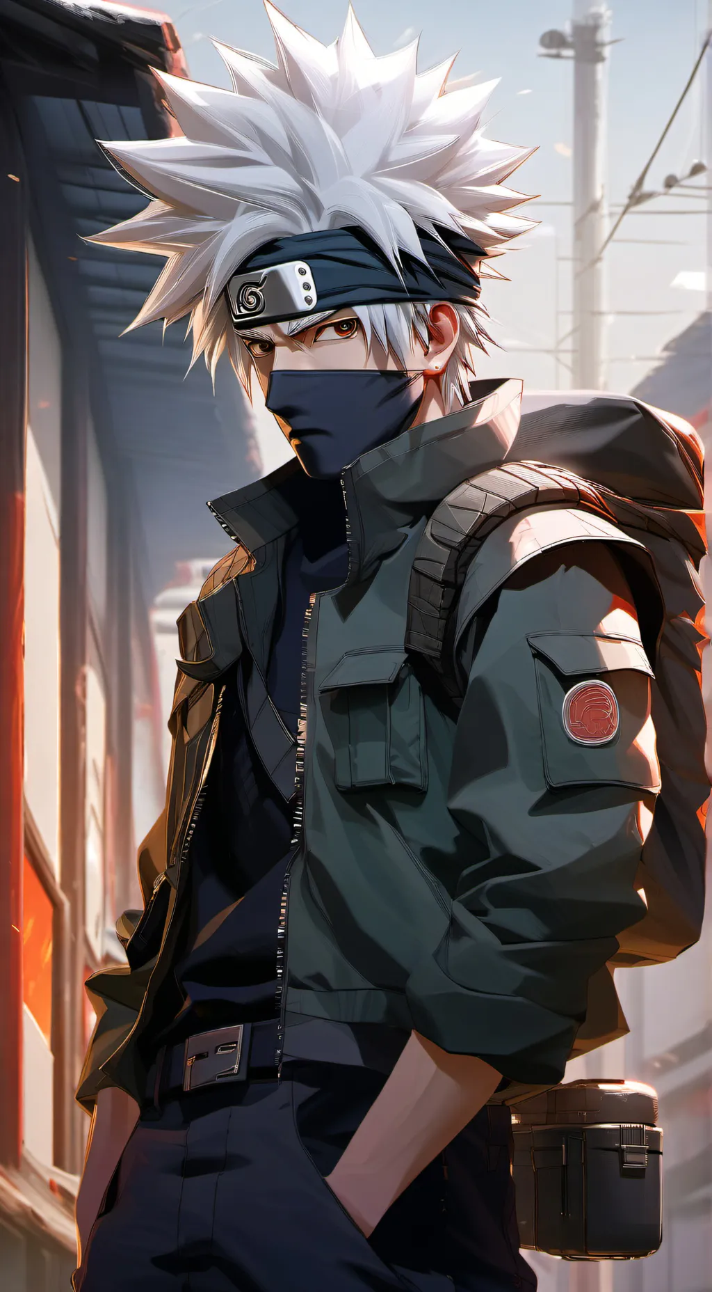 ai character: Kakashi  background