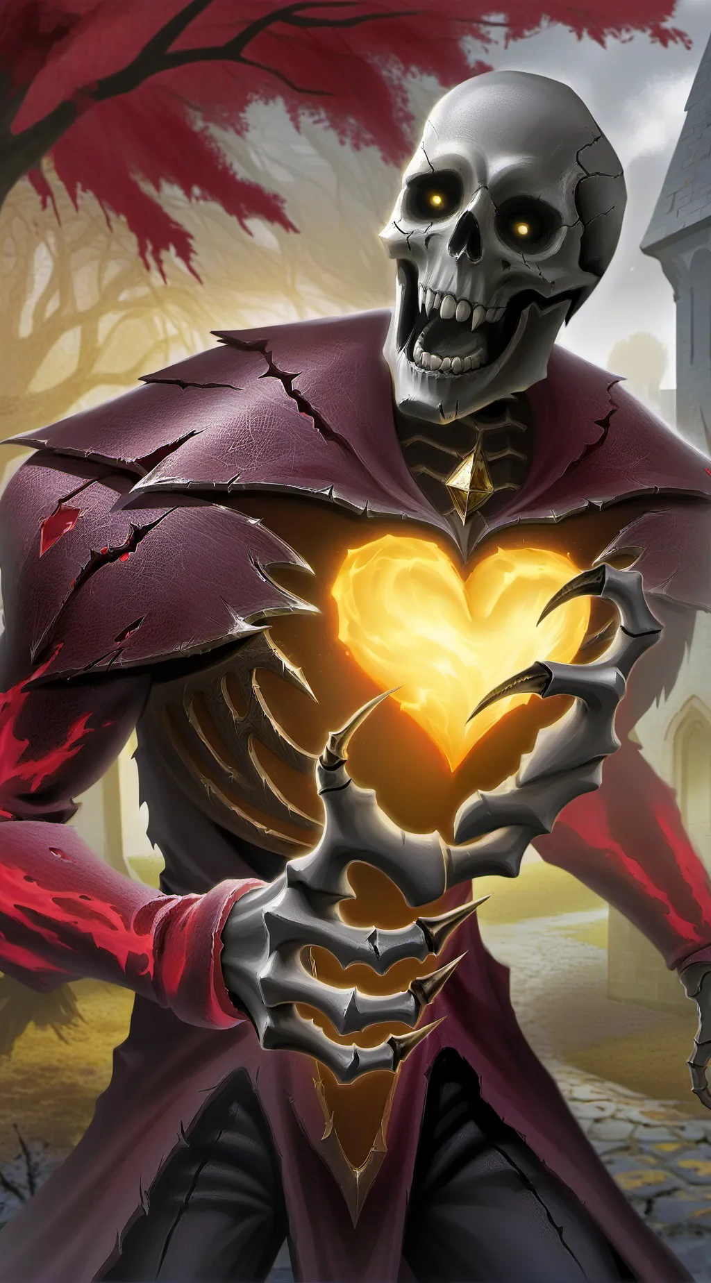 ai character: Skelemorse background