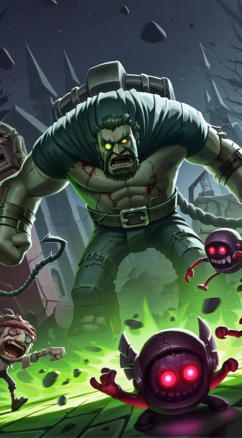 ai character: The serious infect background