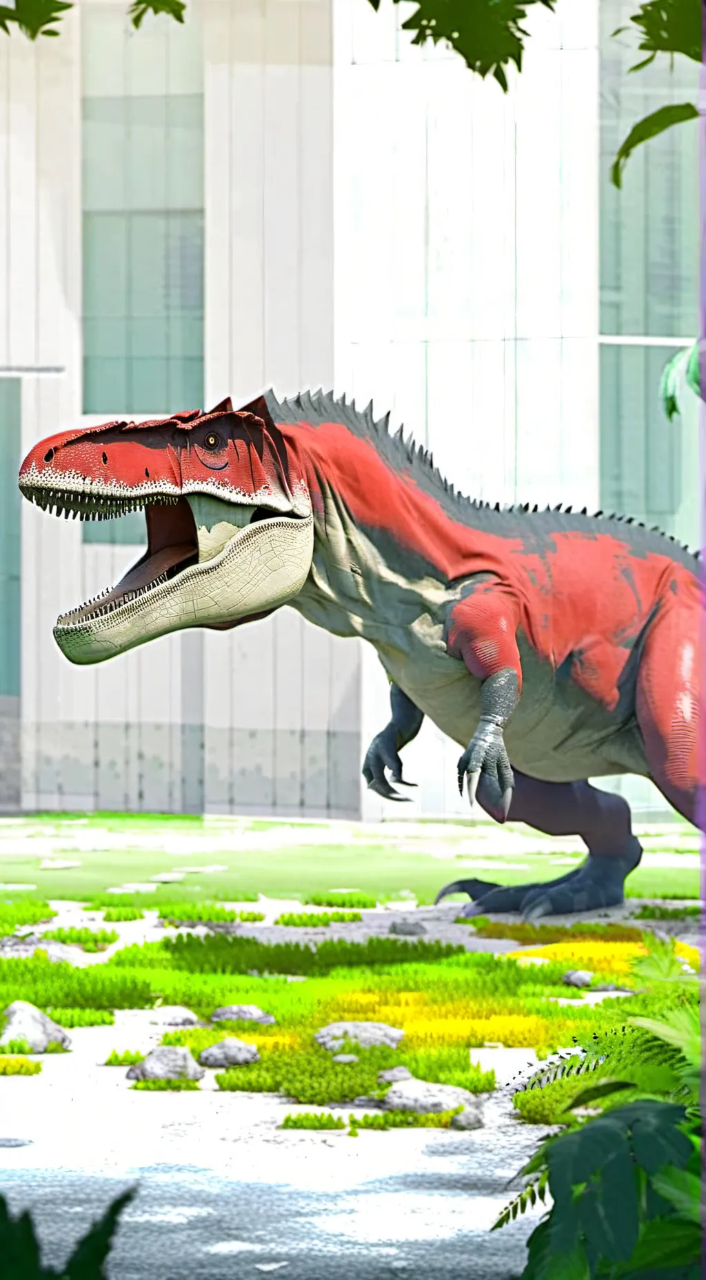 ai character: Dinosaurios ❤️🤩 background