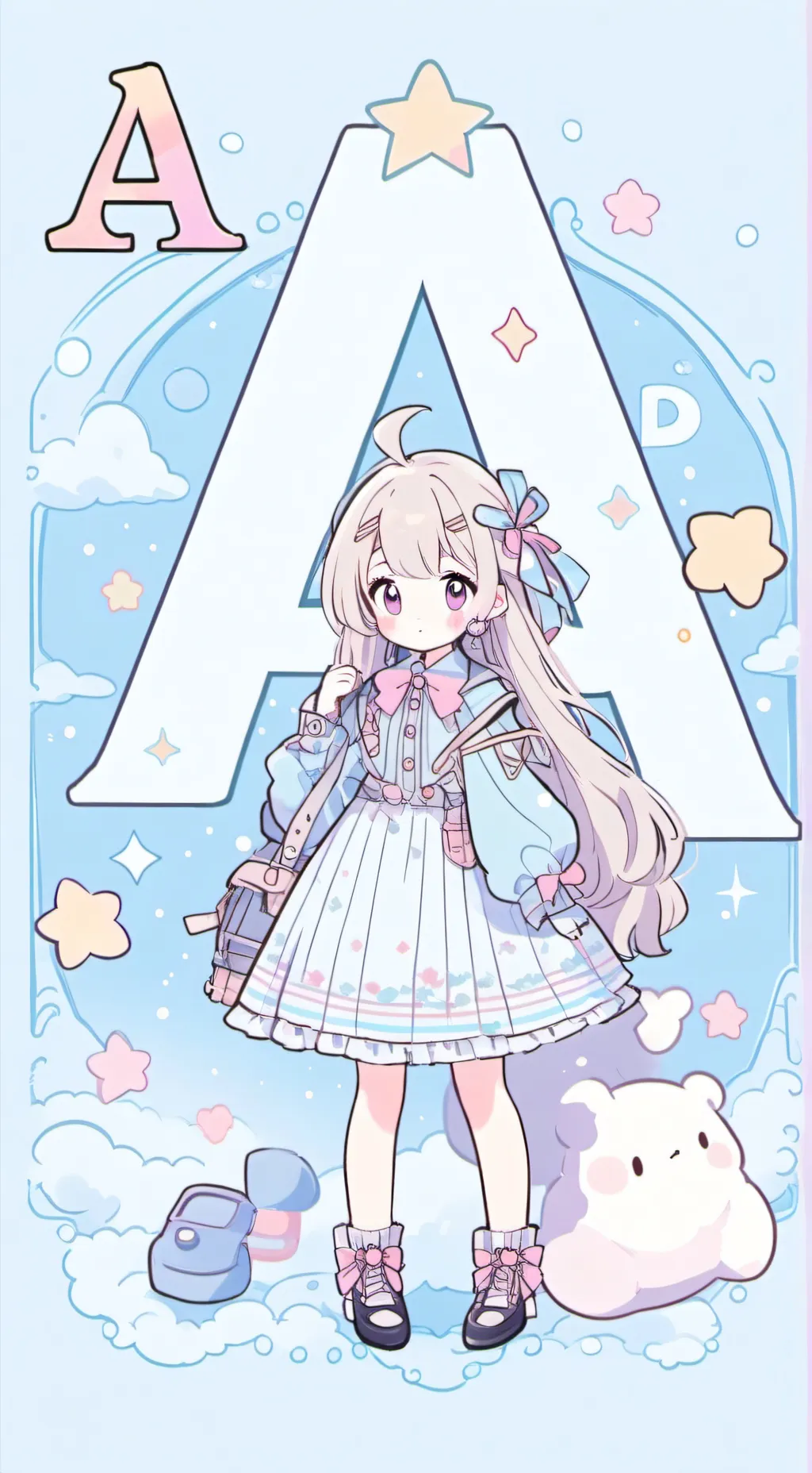 ai character: Rosy background