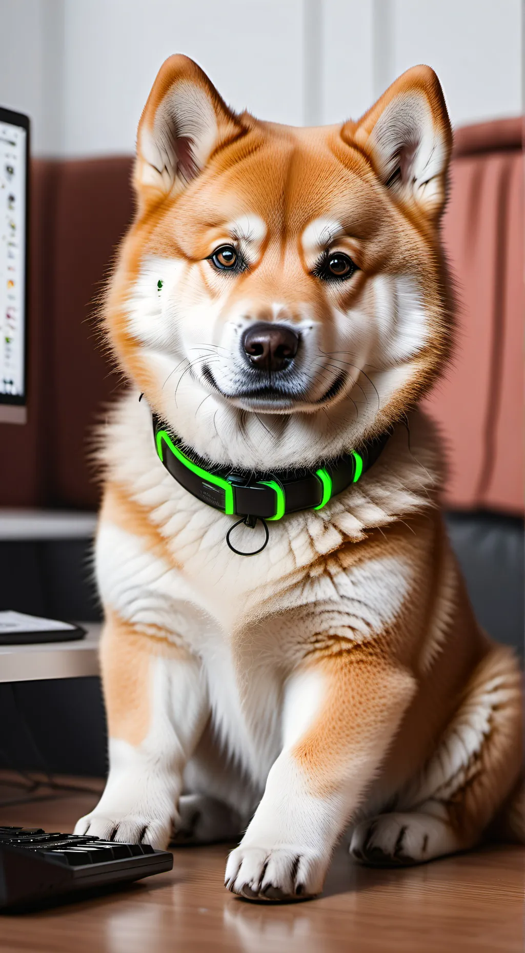 ai character: Dog is  boss background