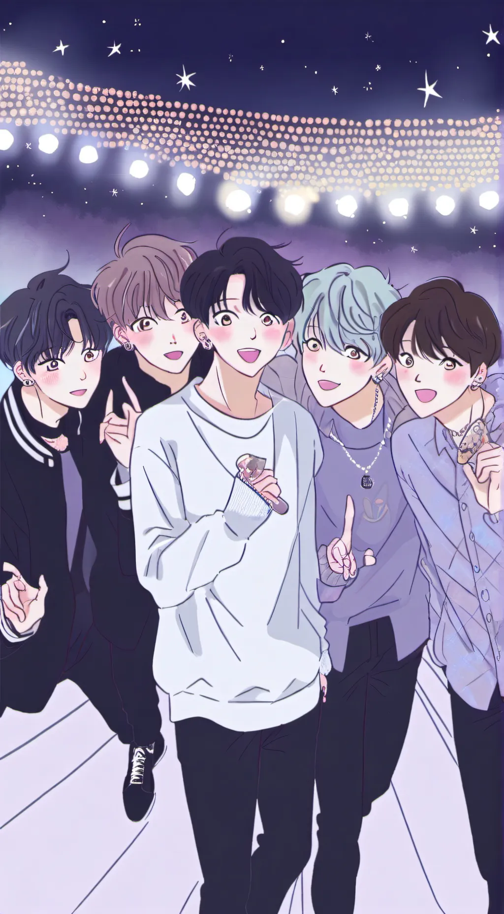 ai character: SKZ😇 background