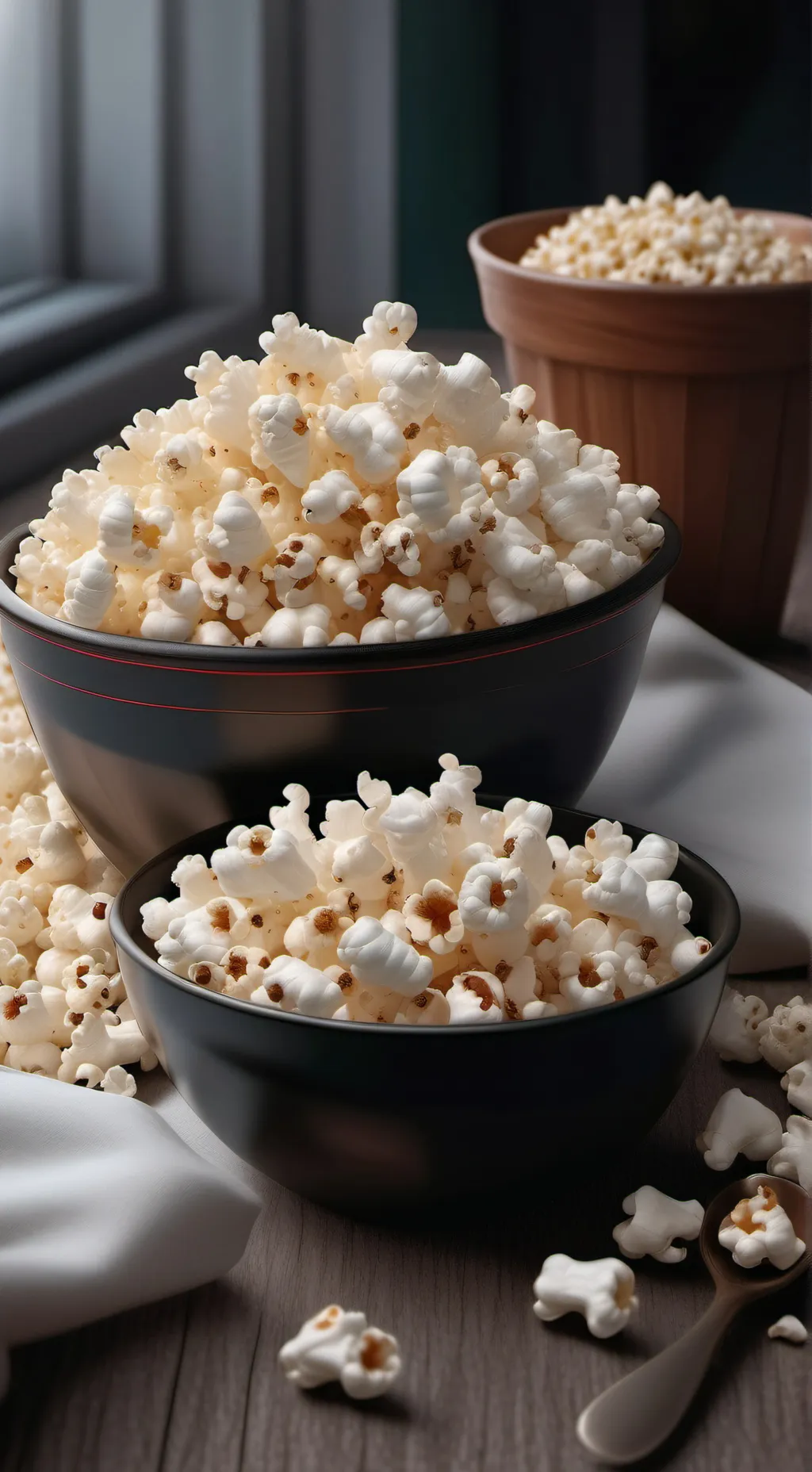 ai character: popcorn  background