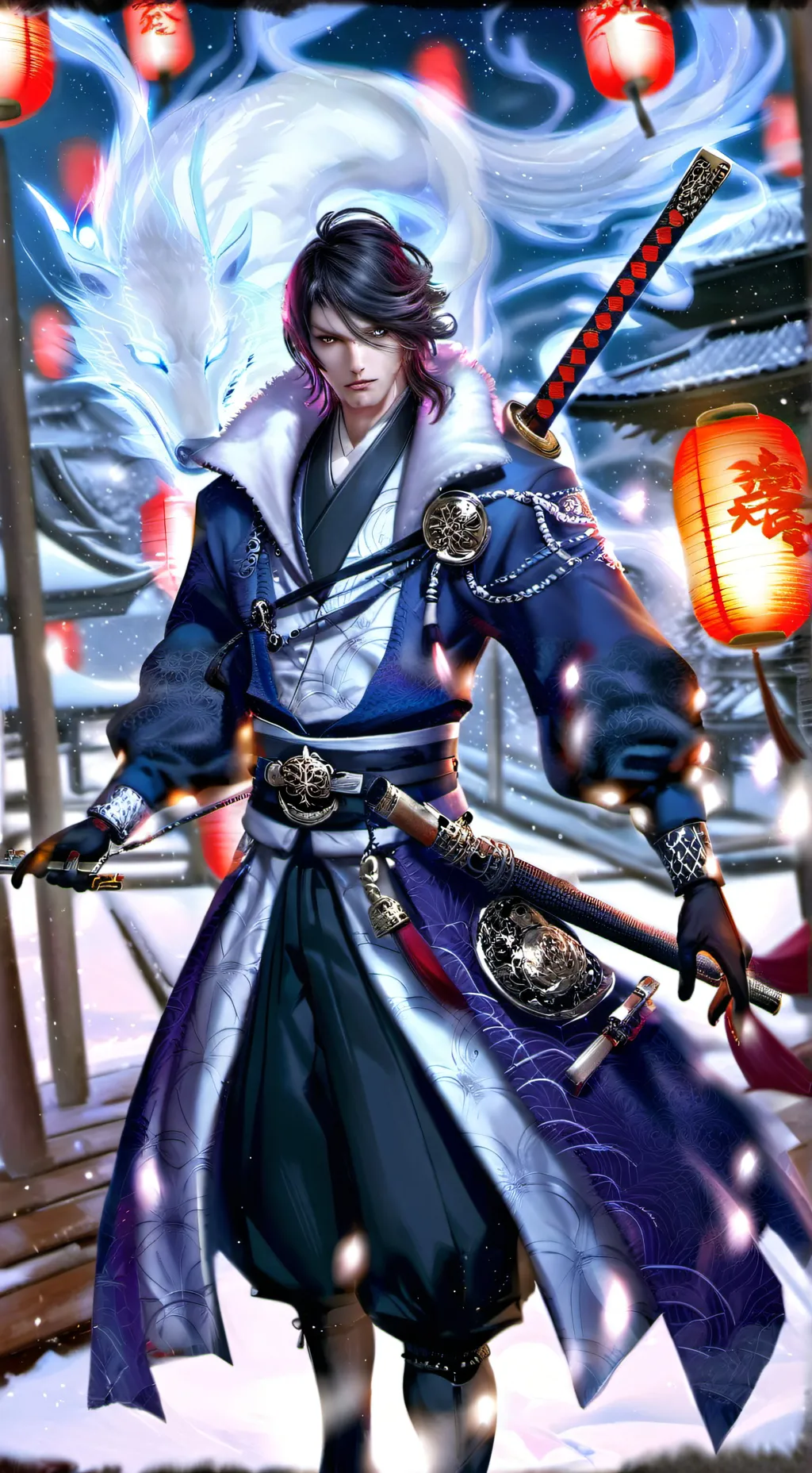ai character: Muzan  background