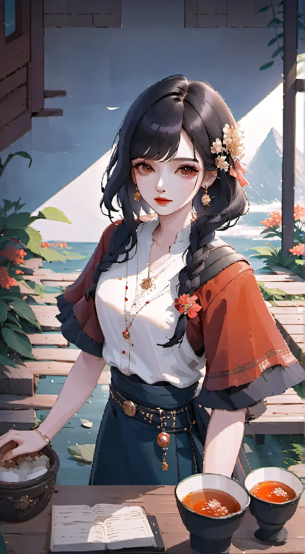 ai character: sarah  background