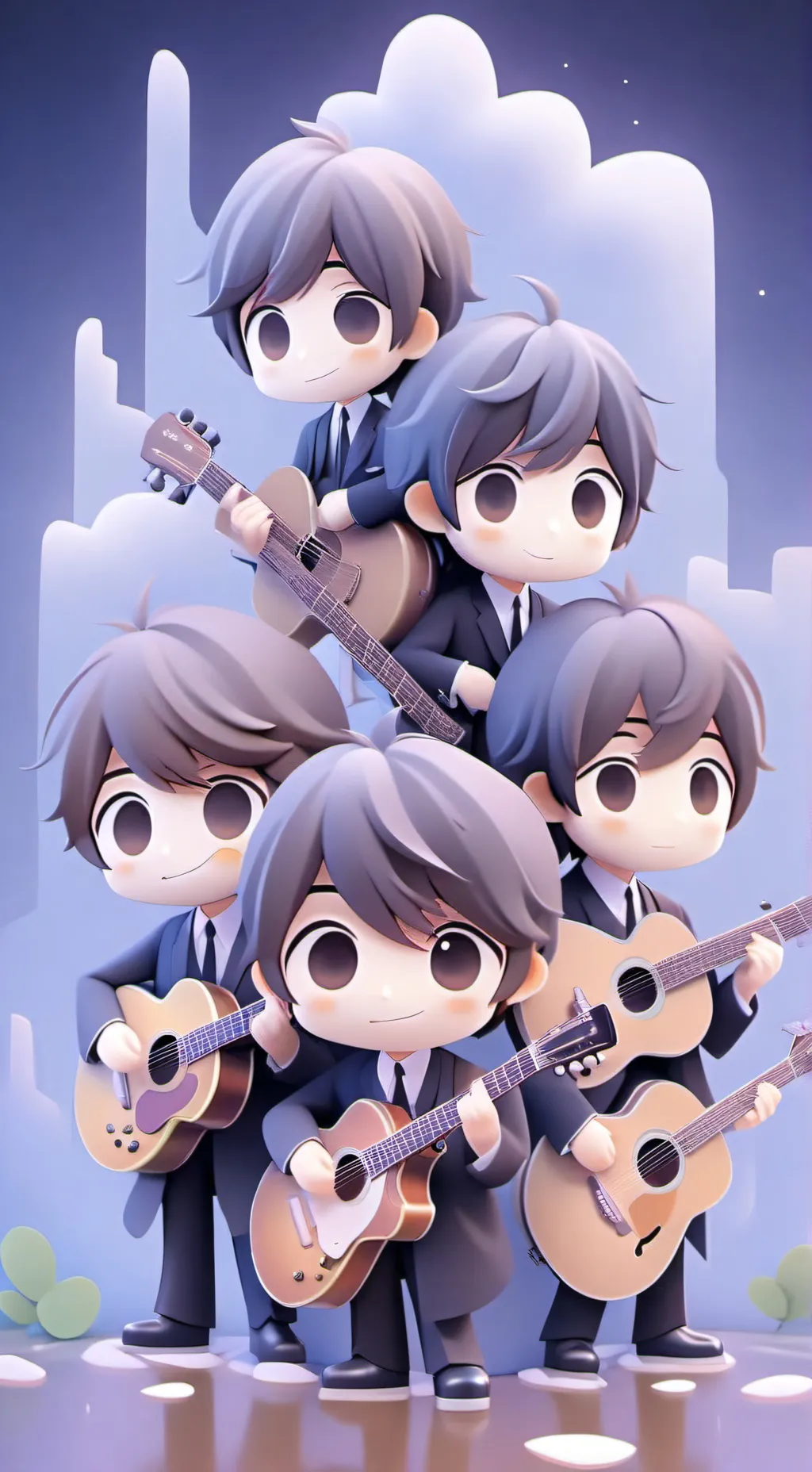 ai character: THE BEATLES DEMON  background
