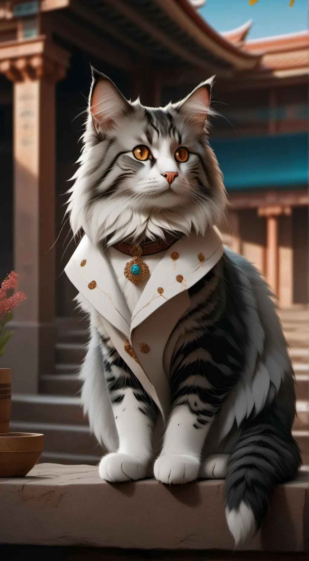 ai character: Doublefedora background
