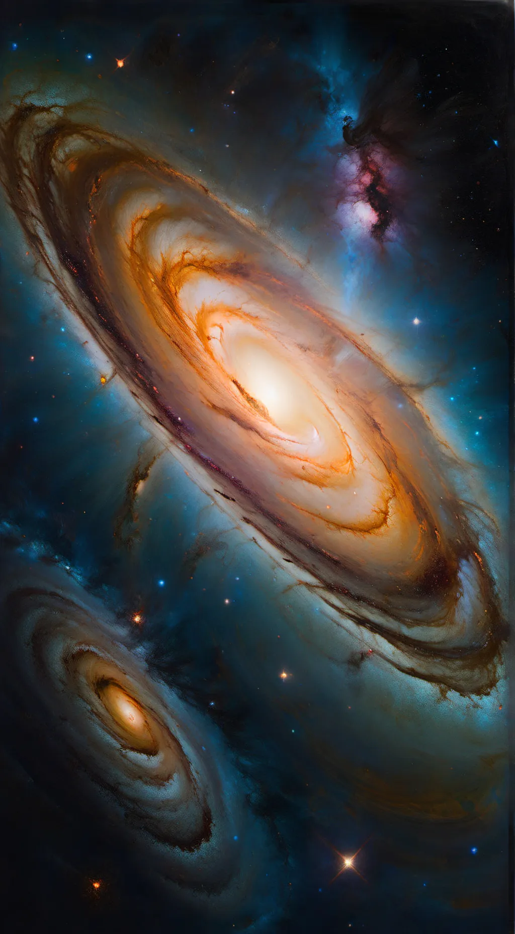 ai character: andromeda background