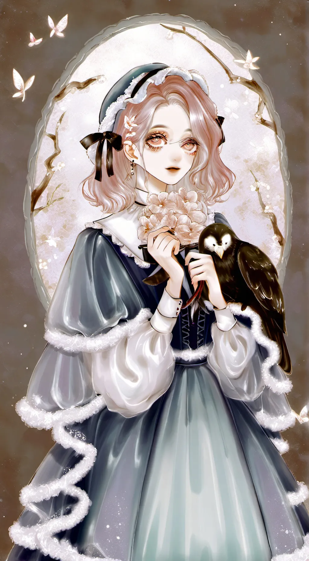 ai character: 안돼요 os un grr un  background