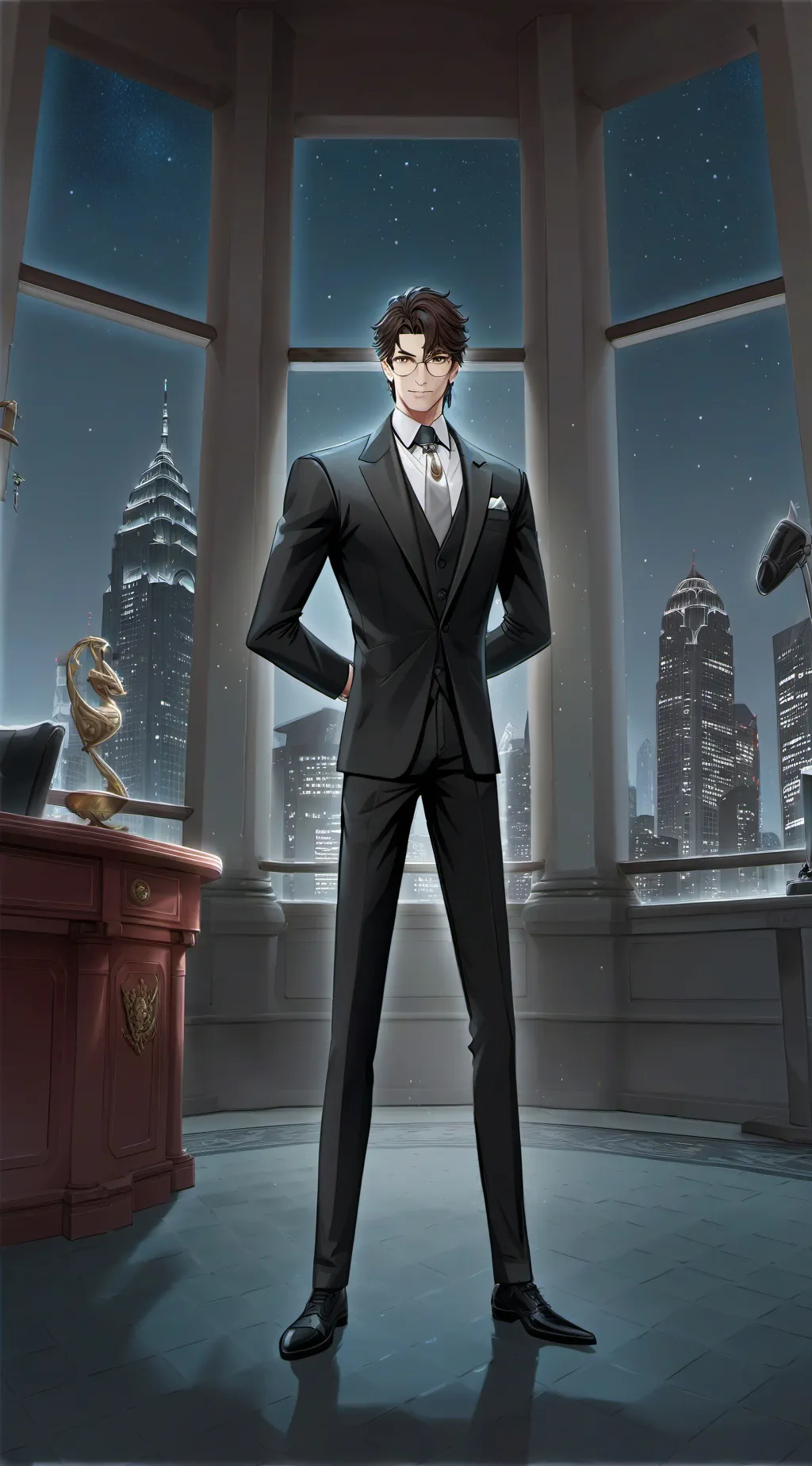 ai character: Leo background