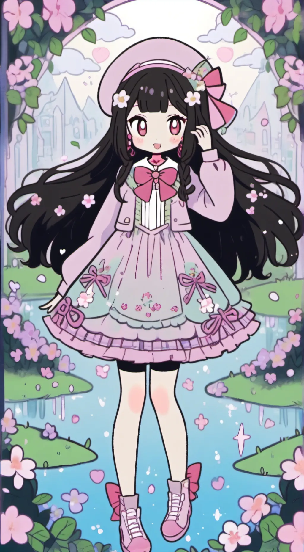 ai character: Luíza  background