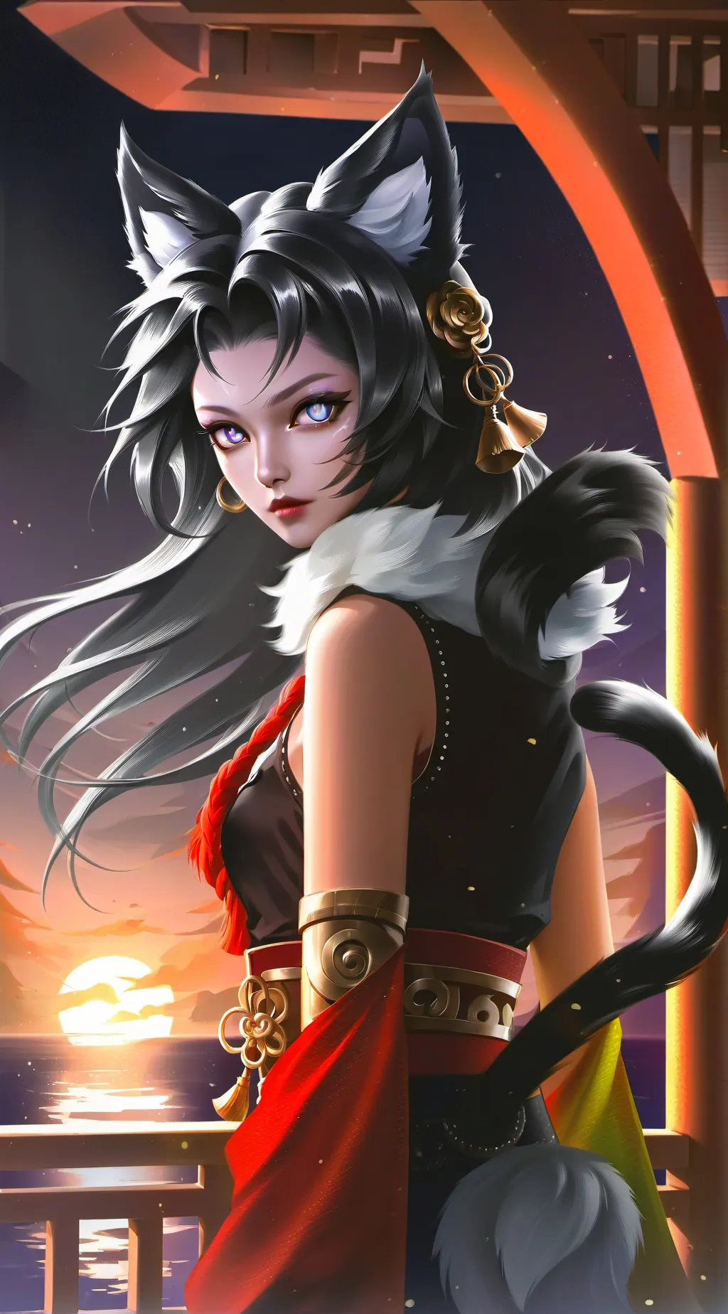 ai character: Spirit of Aurora background