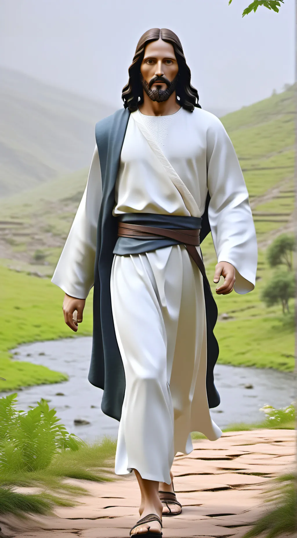 ai character: Jesus Christ  background