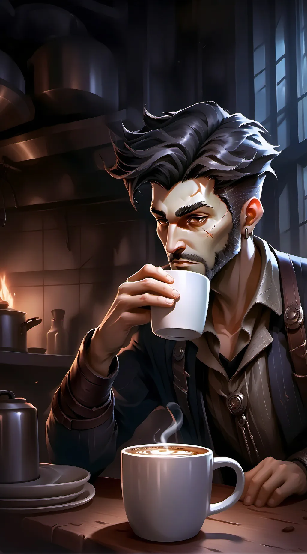 ai character: The Suspicious Spouse background