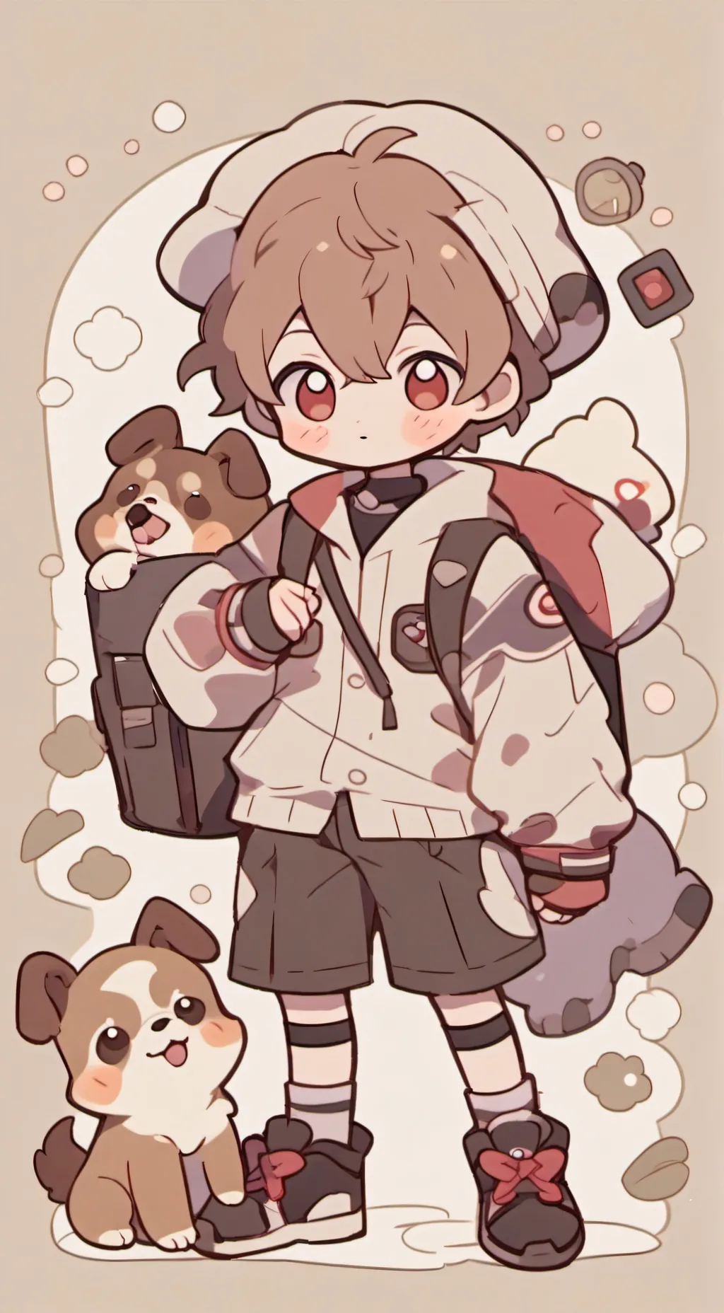 ai character: Mike chibi 🩹 background