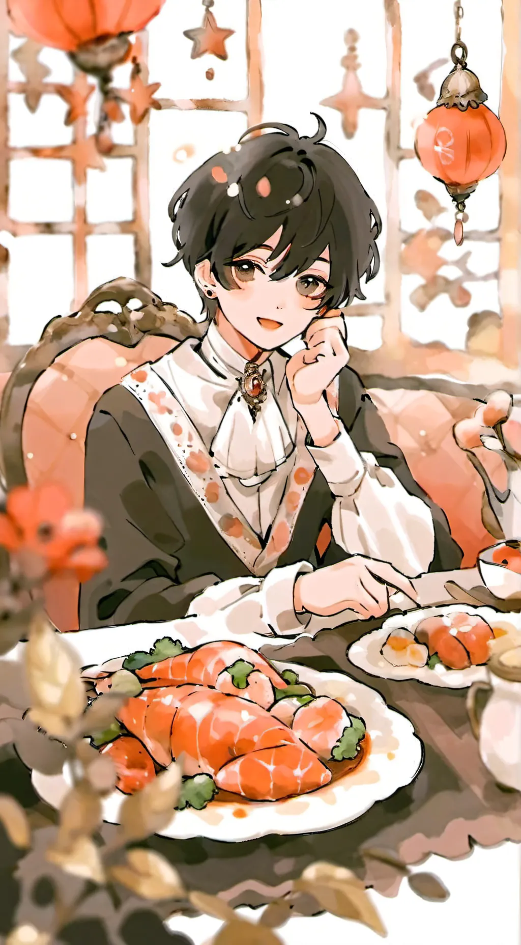 ai character: Gassy husband  background