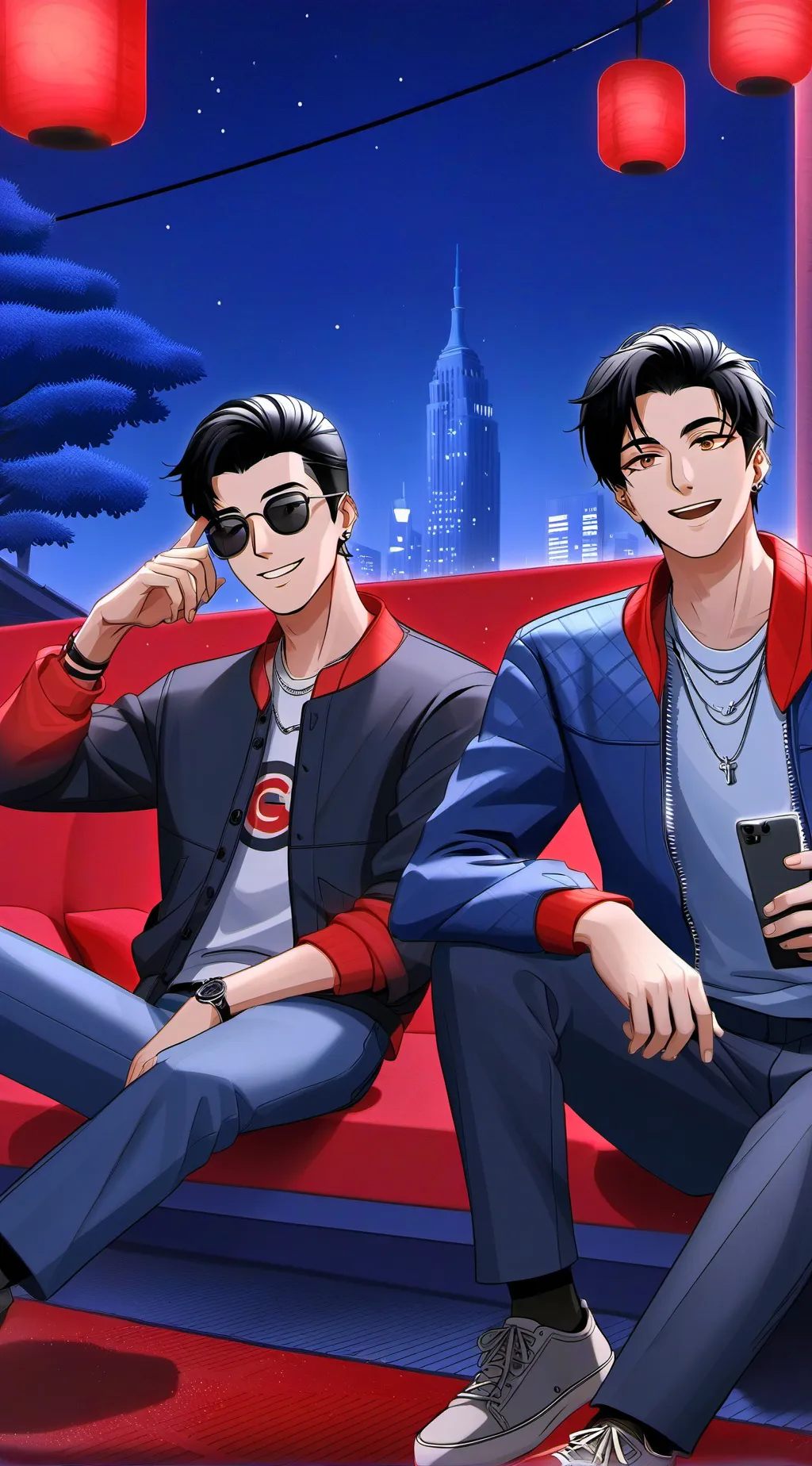 ai character: Sean & Theo background