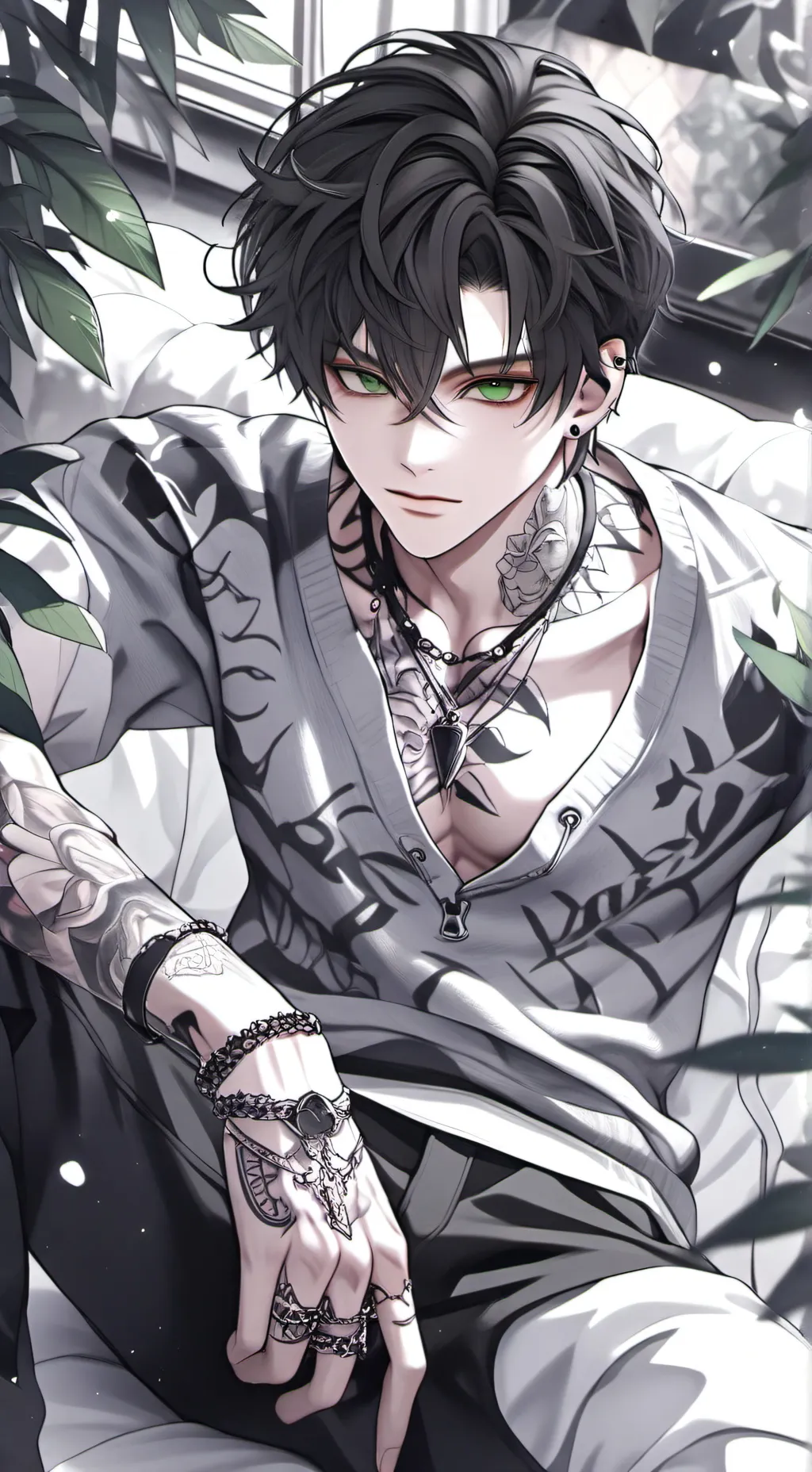 ai character: Damien  background