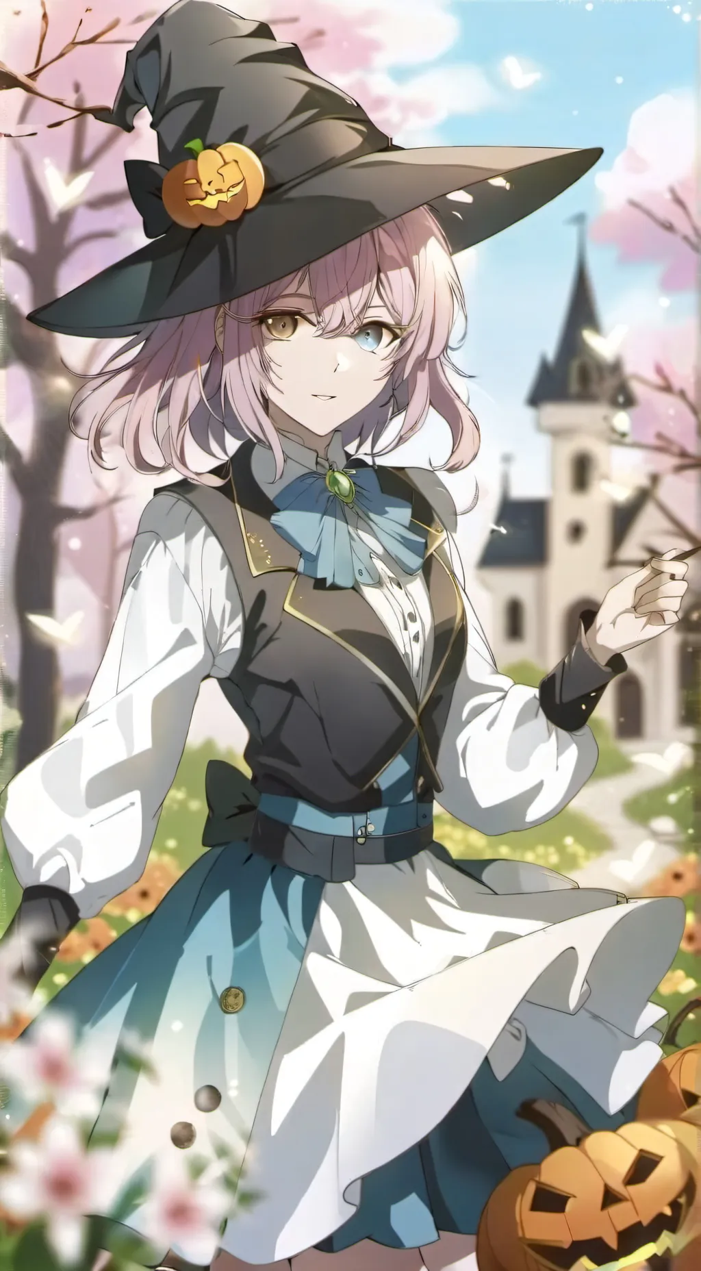 ai character: MHA HALLOWEEN  background